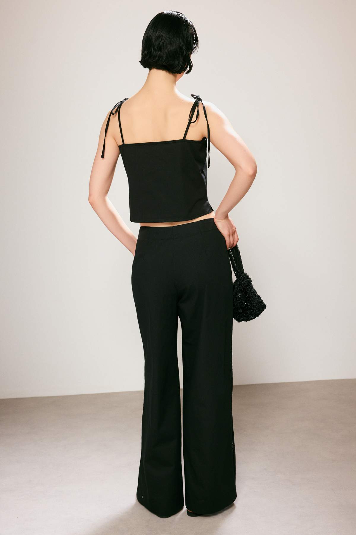 Trendyolmilla  Trendyol Studio Siyah Pantolon TWOSS26PL00110 - Görsel 4