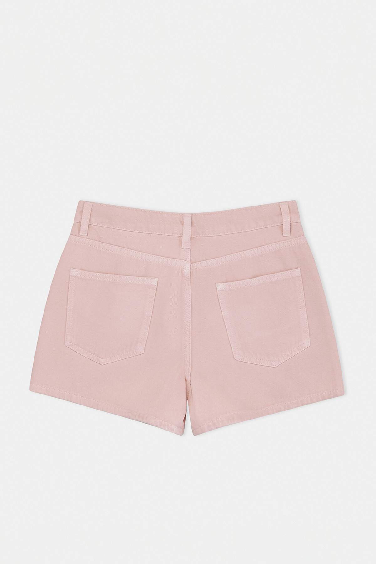 Trendyolmilla  Pembe SUPER MİNİ Denim Beach Şort TWOSS26SR00168 - Görsel 2