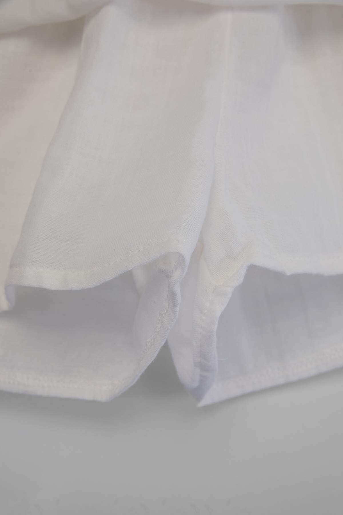 Trendyolmilla  Ekru Dokuma Müslin Mini Boy Fırfırlı 100% Pamuk Plaj Şort TBESS26SR00010 - Görsel 2