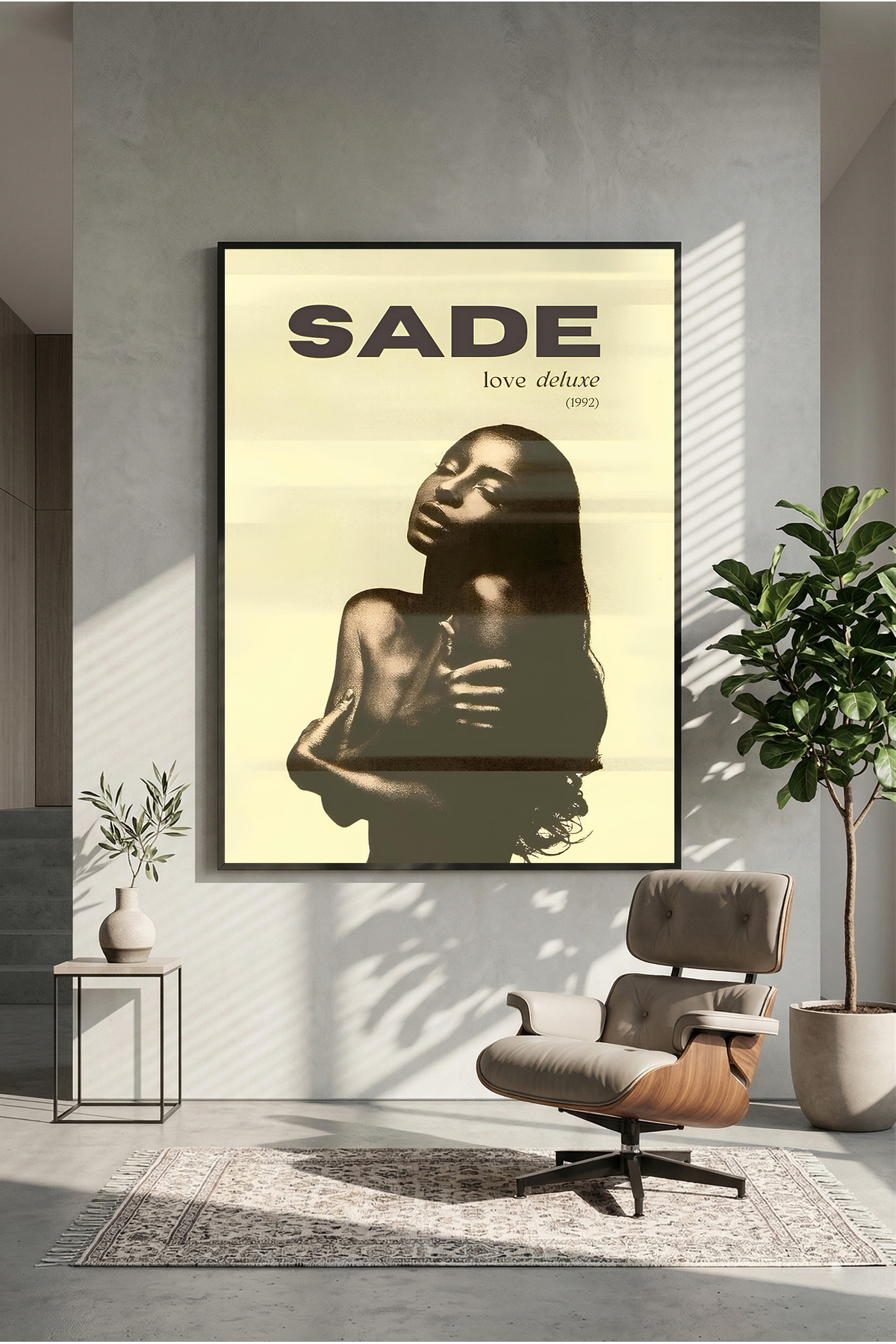sade「love deluxe」LP postercraft Sade love deluxe 1992 Albüm Modern Panel Tablo Poster