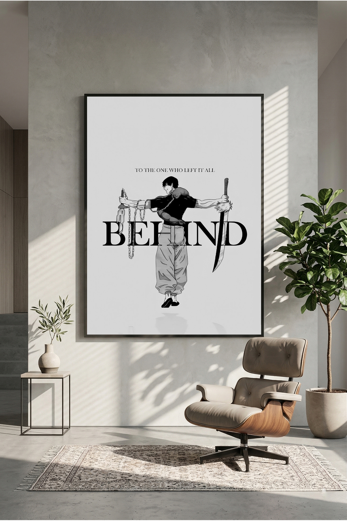 postercraft Jujutsu Kaisen Toji Fushiguro Modern Panel Tablo
