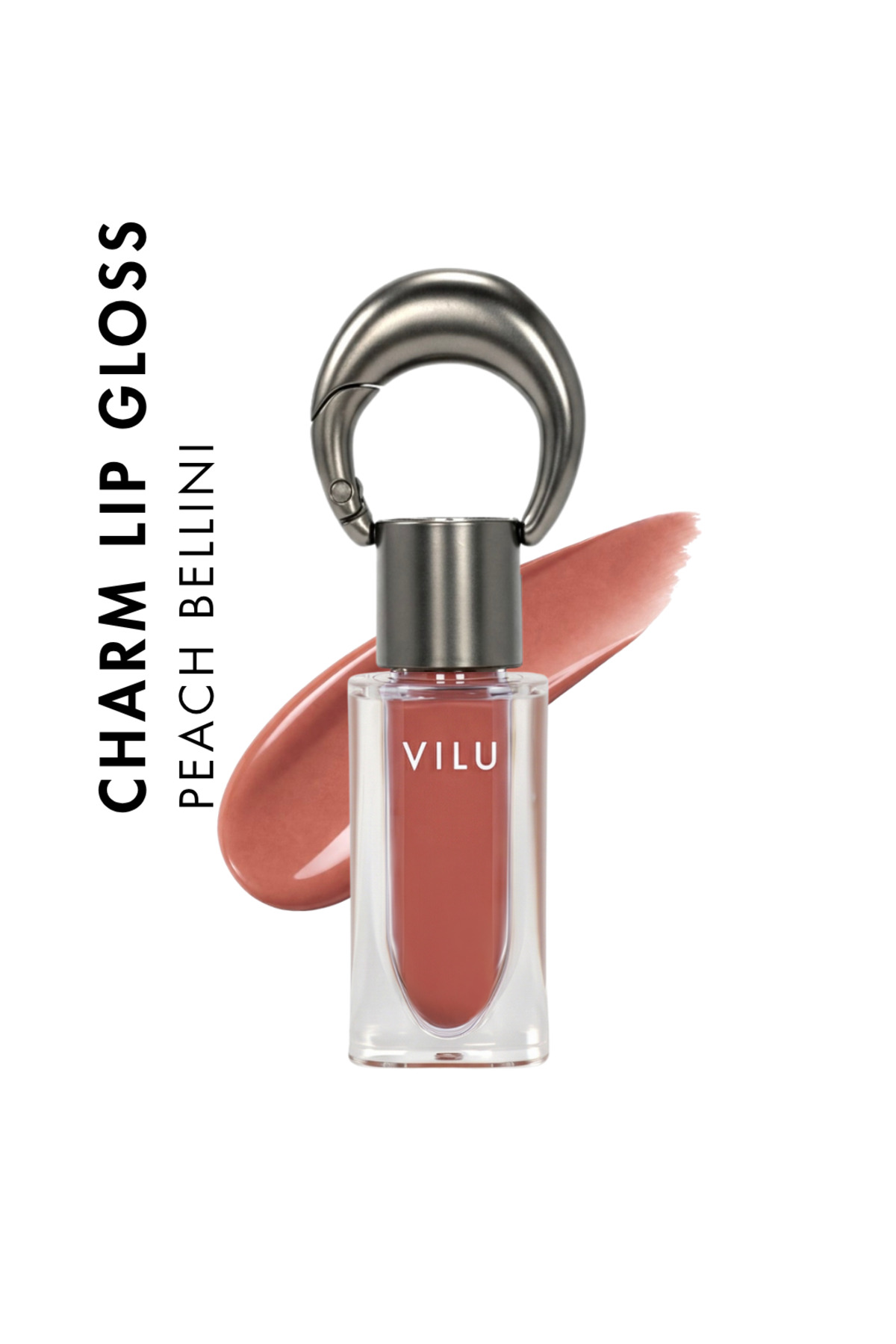 Charm Lip Gloss Peach Bellini - Peptit & Kolajen 5ml — نارنجی BY0001