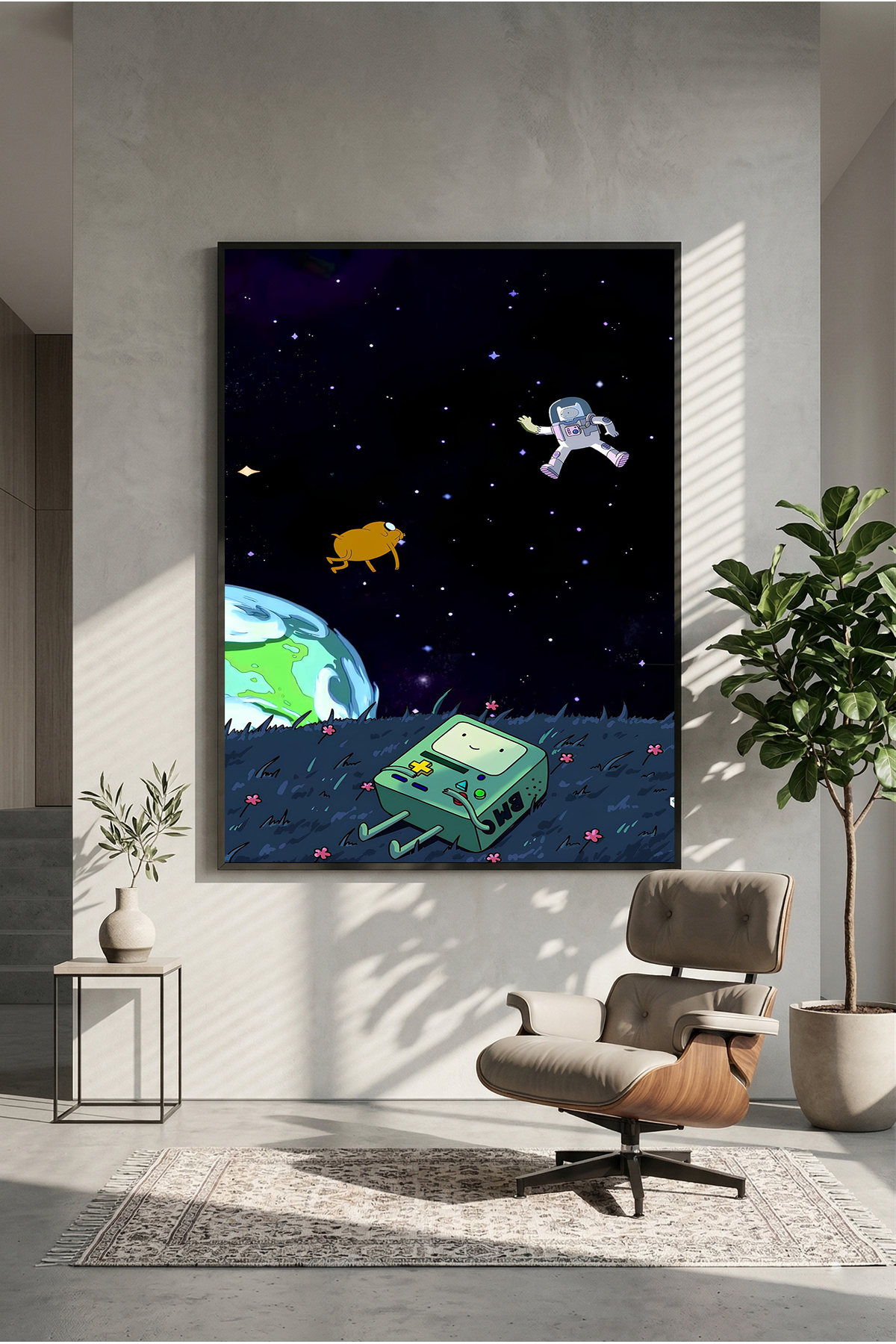 postercraft Adventure Time Finn & Jake & BMO Ahşap Poster