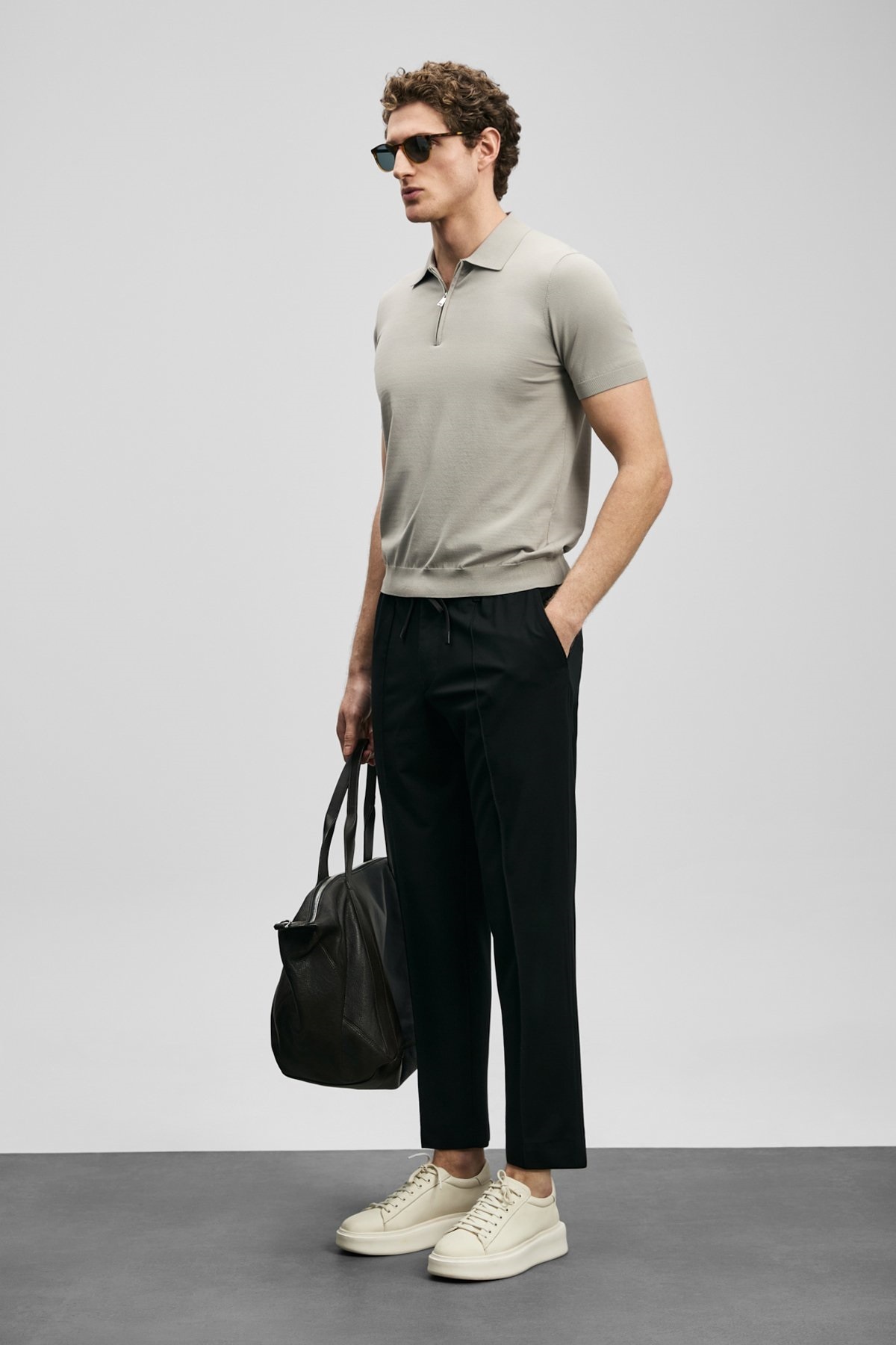 Lufian  111190356 Sımon Jogger Pantolon Slim Fit Erkek Pantolon SİYAH - Görsel 4