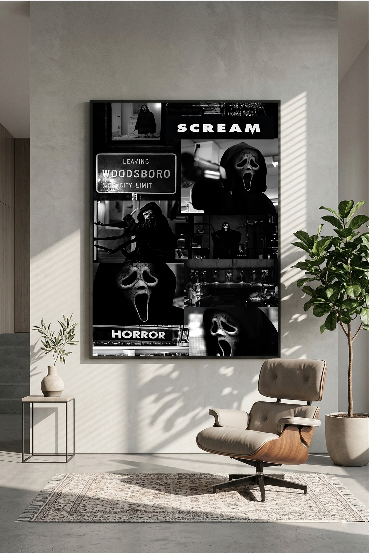 postercraft Scream Movie Modern Panel Tablo Poster ( Çerçevesiz