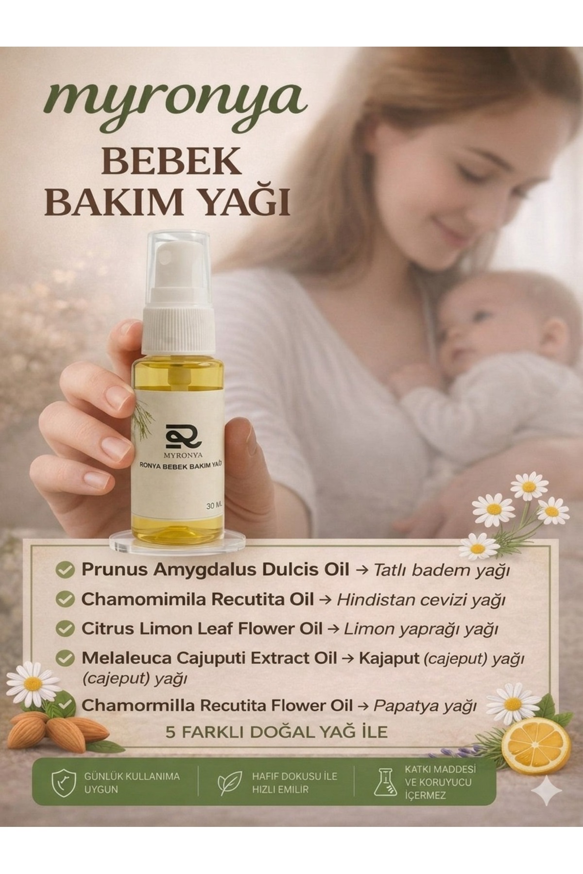 myronya Bebek Bakım Yağı fotoğrafı 4 (önizleme)