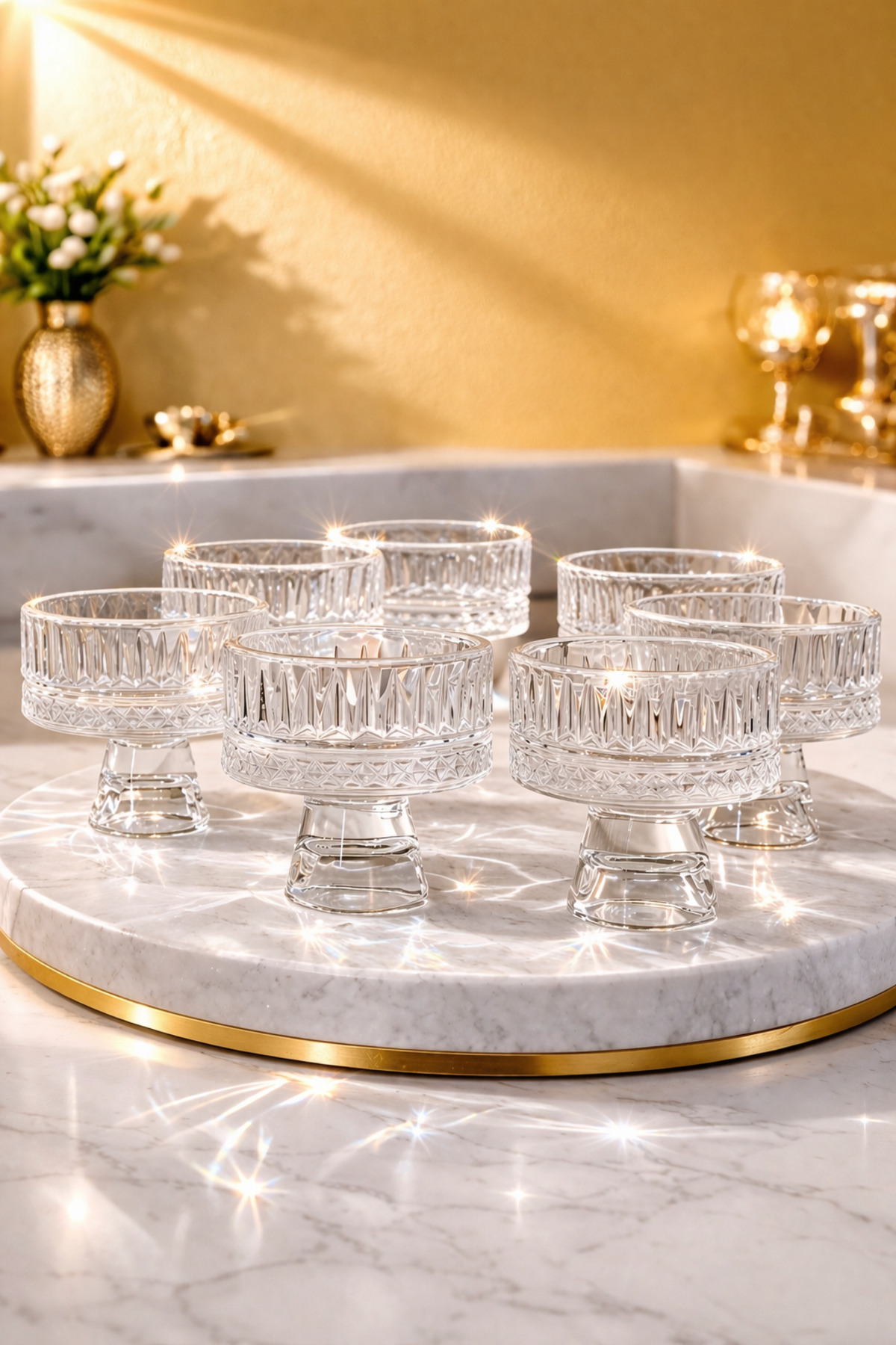 Elysia Turkish Delight Stand, Serving Set | 6 pcs - 70ml