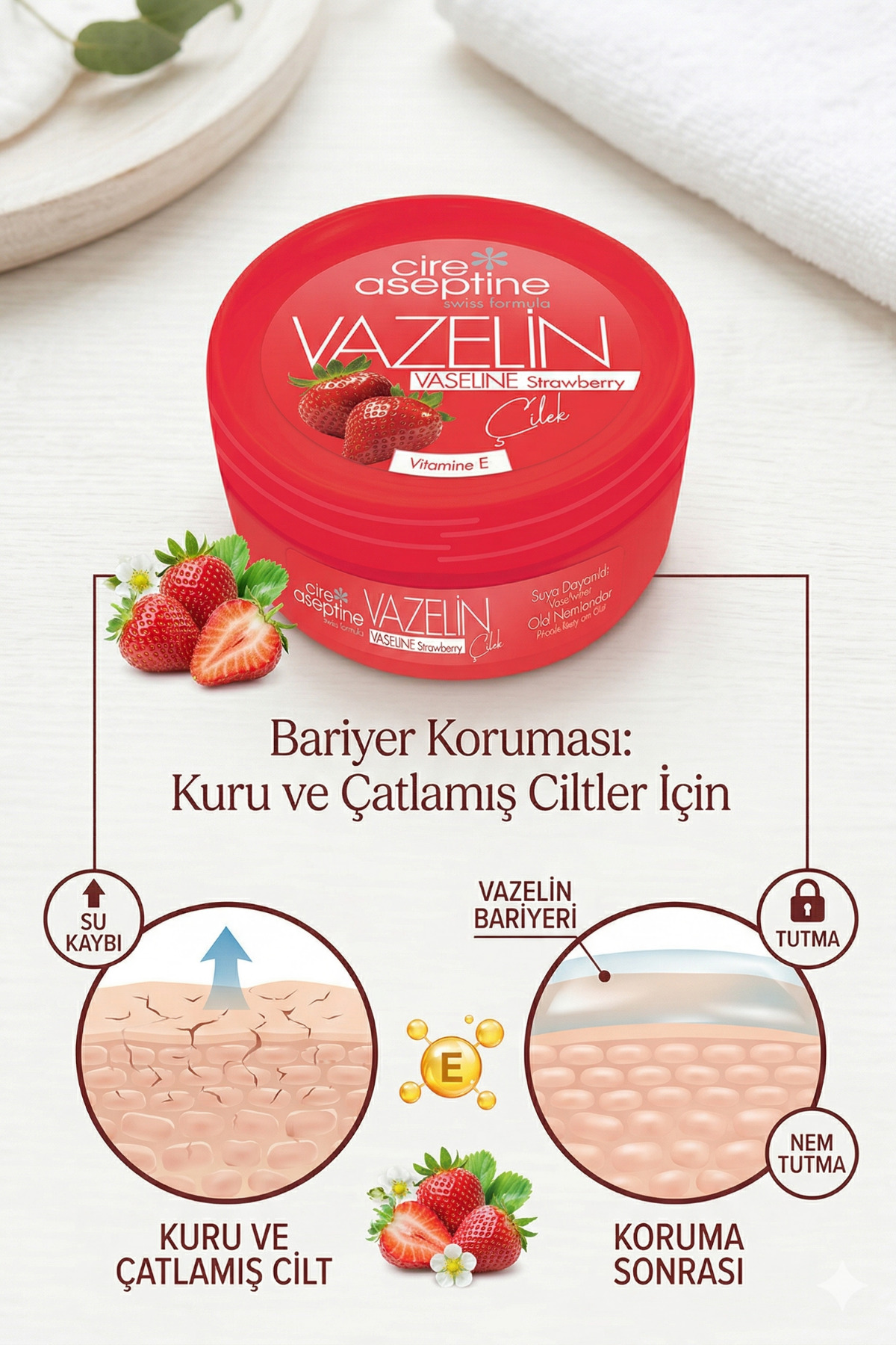 Çilek Vazeline 150 ML — PR01913 — تصویر 2 از 6