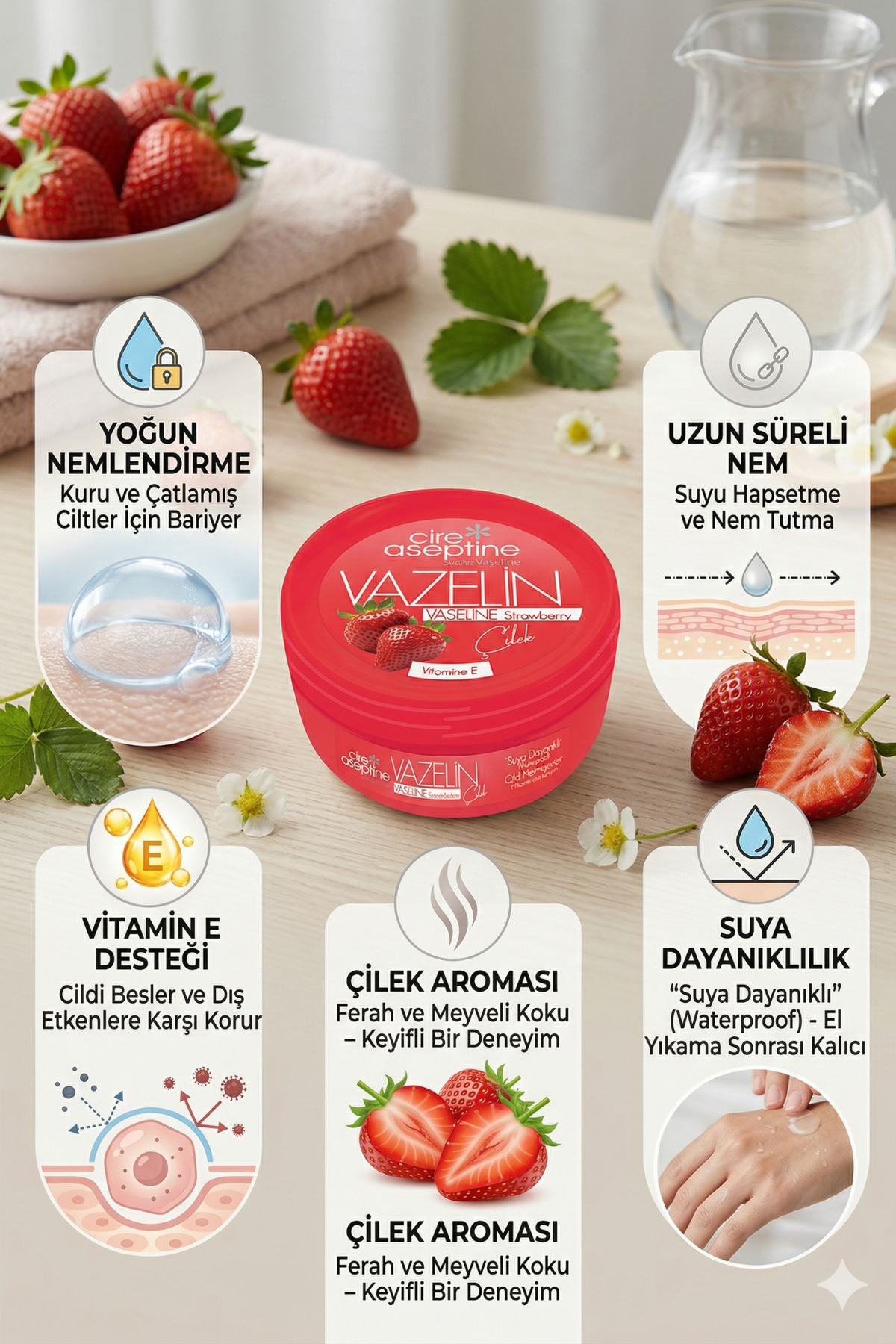 Çilek Vazeline 150 ML — PR01913 — تصویر 4 از 6