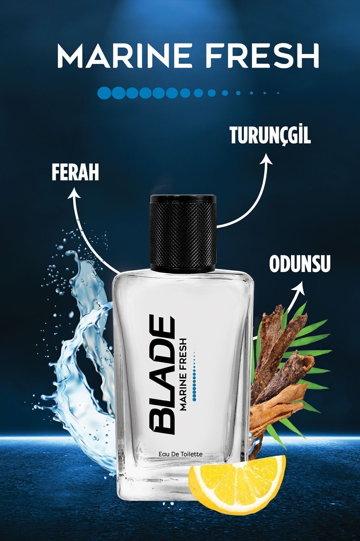 عطر مردانه Marine Fresh Edt 70 ml به همراه دئودورانت 3x150 ml — 514304-3DEO — تصویر 3 از 8