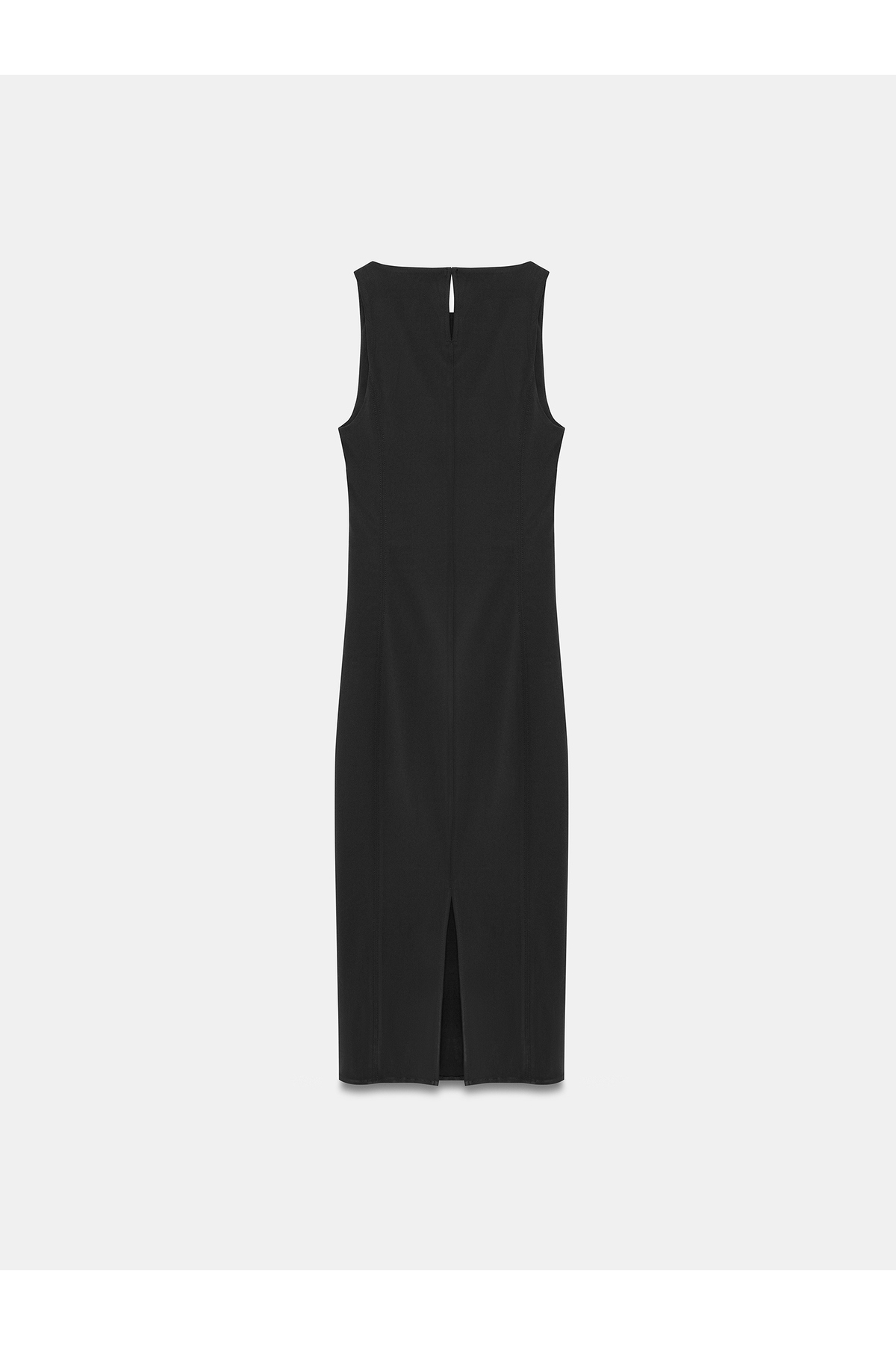 Dilvin  91099 Vücuda Oturan Midi Elbise-Siyah - Görsel 6