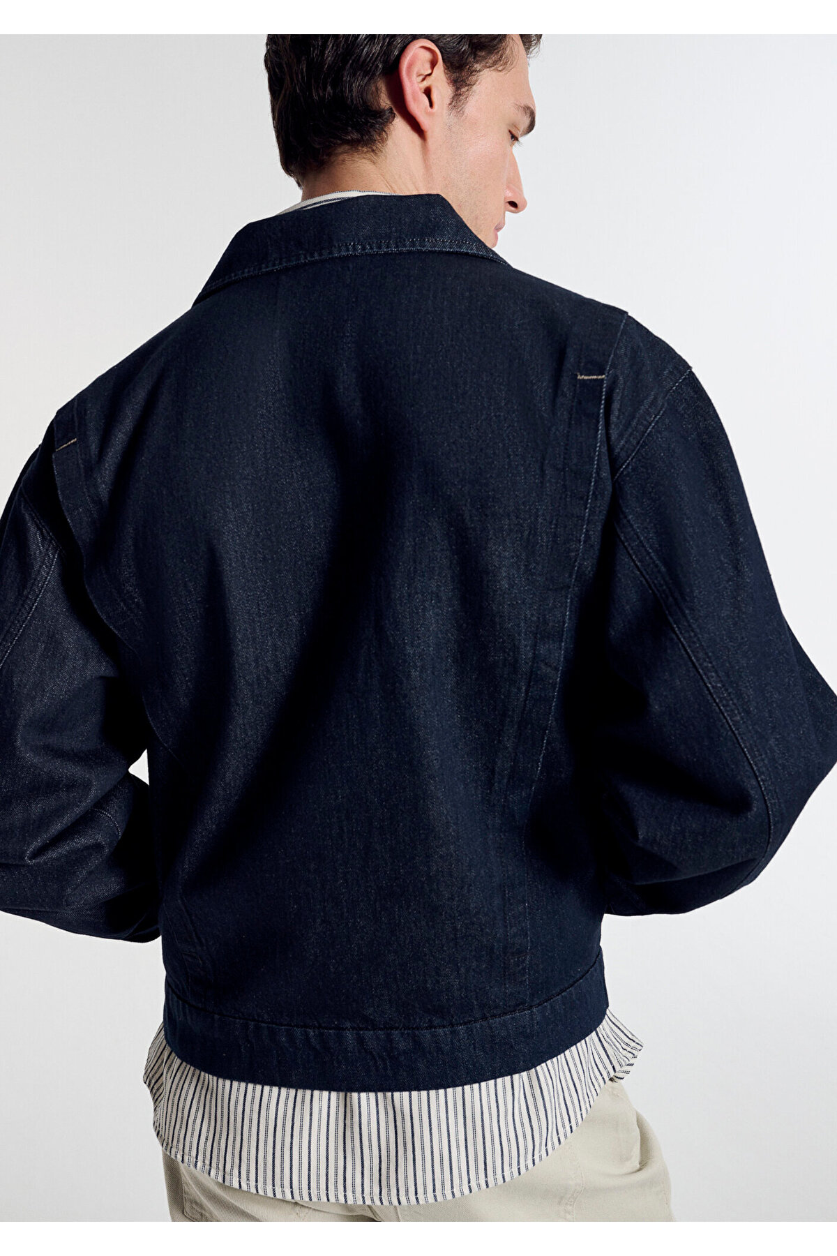 Mavi  Jeran Rinse Edition Lacivert Jean Ceket 0111229-A1711 - Görsel 4