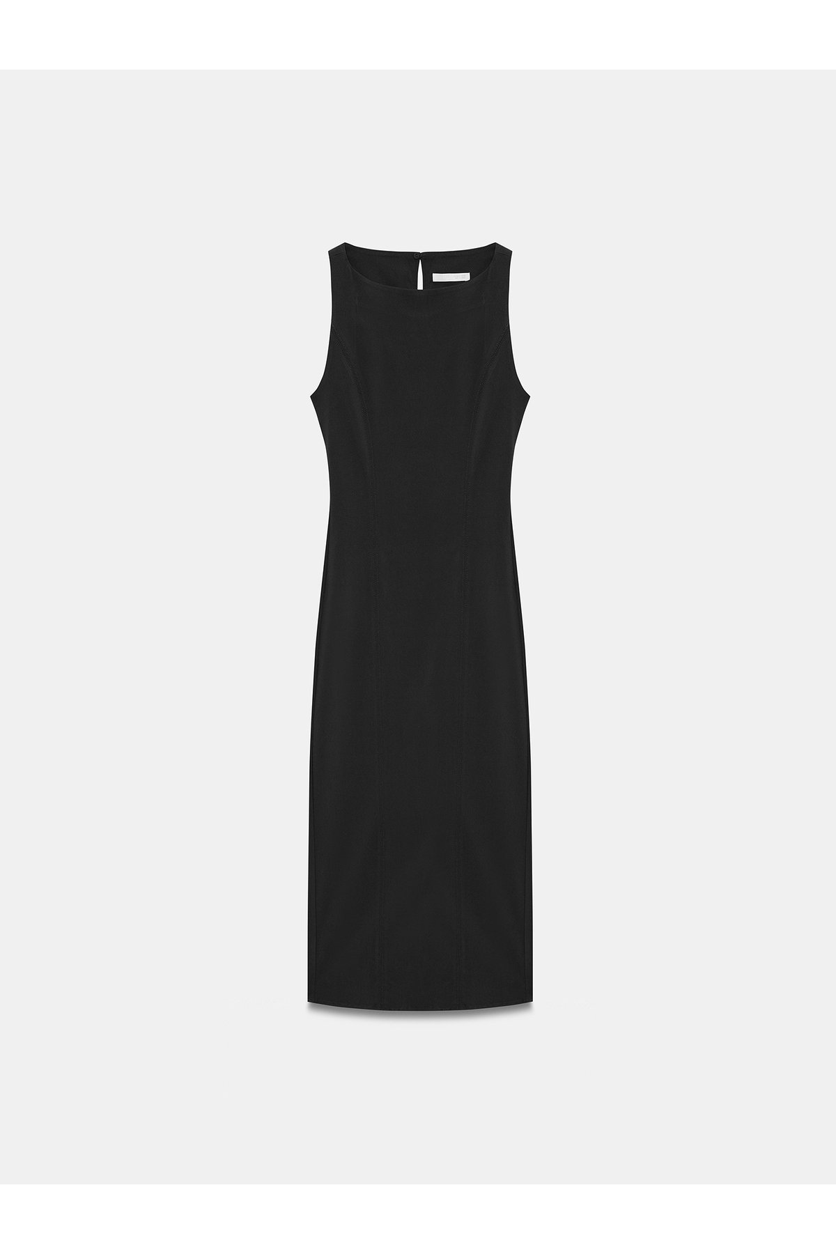 Dilvin  91099 Vücuda Oturan Midi Elbise-Siyah - Görsel 5