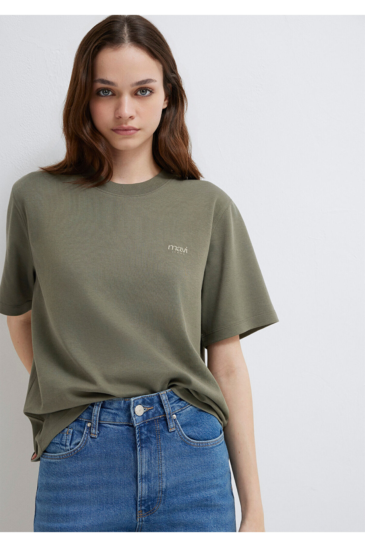 Mavi  Jeans Baskılı Yeşil Tişört. Regular Fit / Normal Kesim 1613804-86961 - Görsel 2