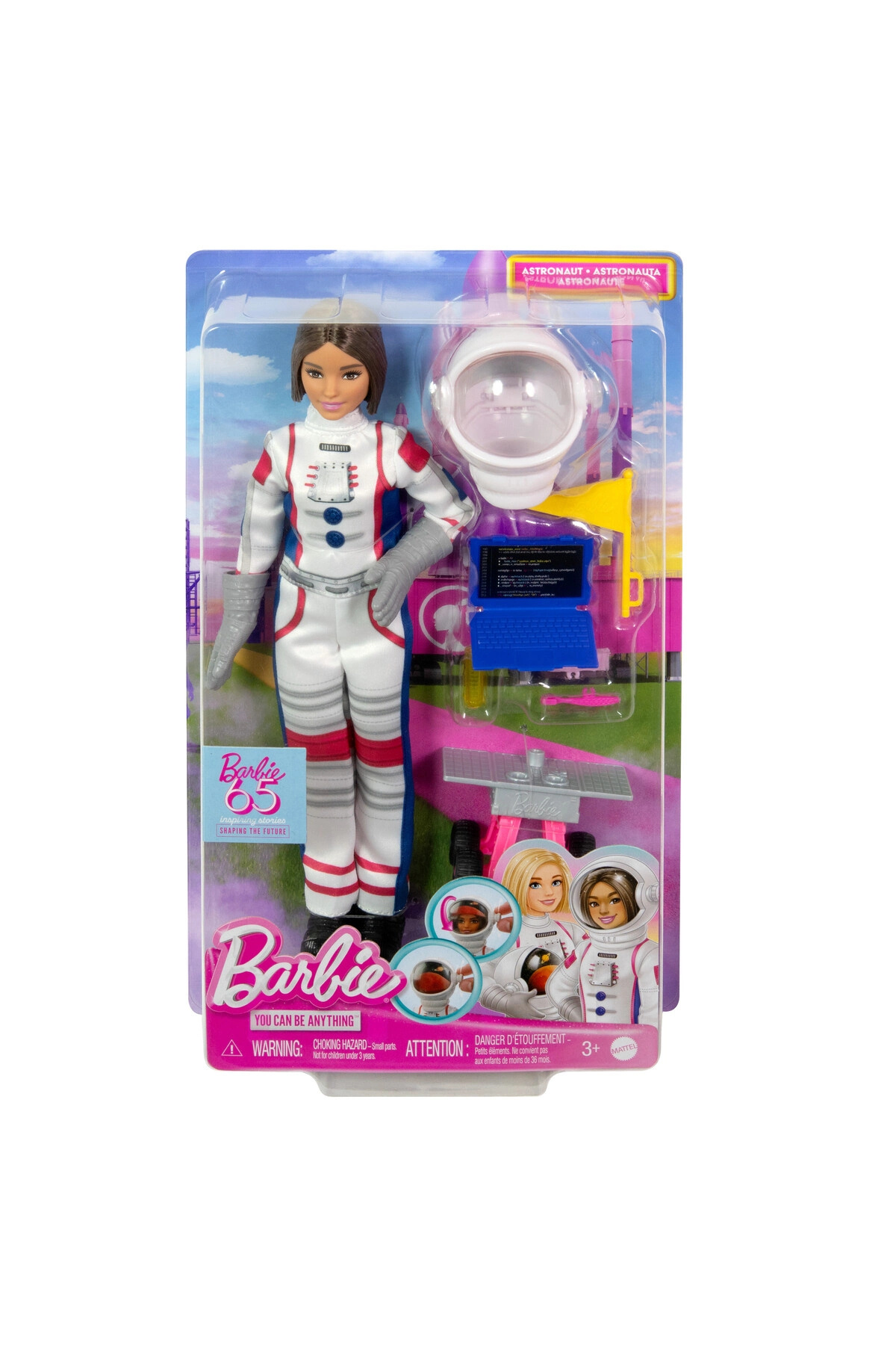Barbie Deluxe Kariyer Bebek - Astronot tekerlekli keşif aracı ve uzay kaskı dahil 10 aksesuar HRG45 fotoğrafı 7 (önizleme)
