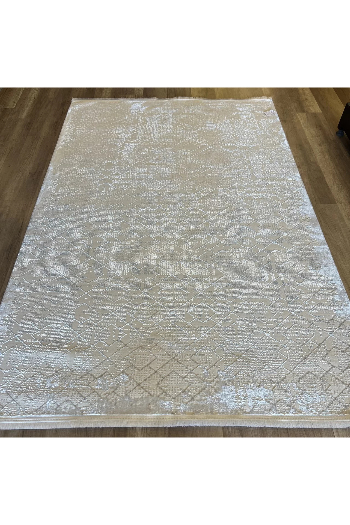 Magic 17300 White Cream Modern Living Room Rug