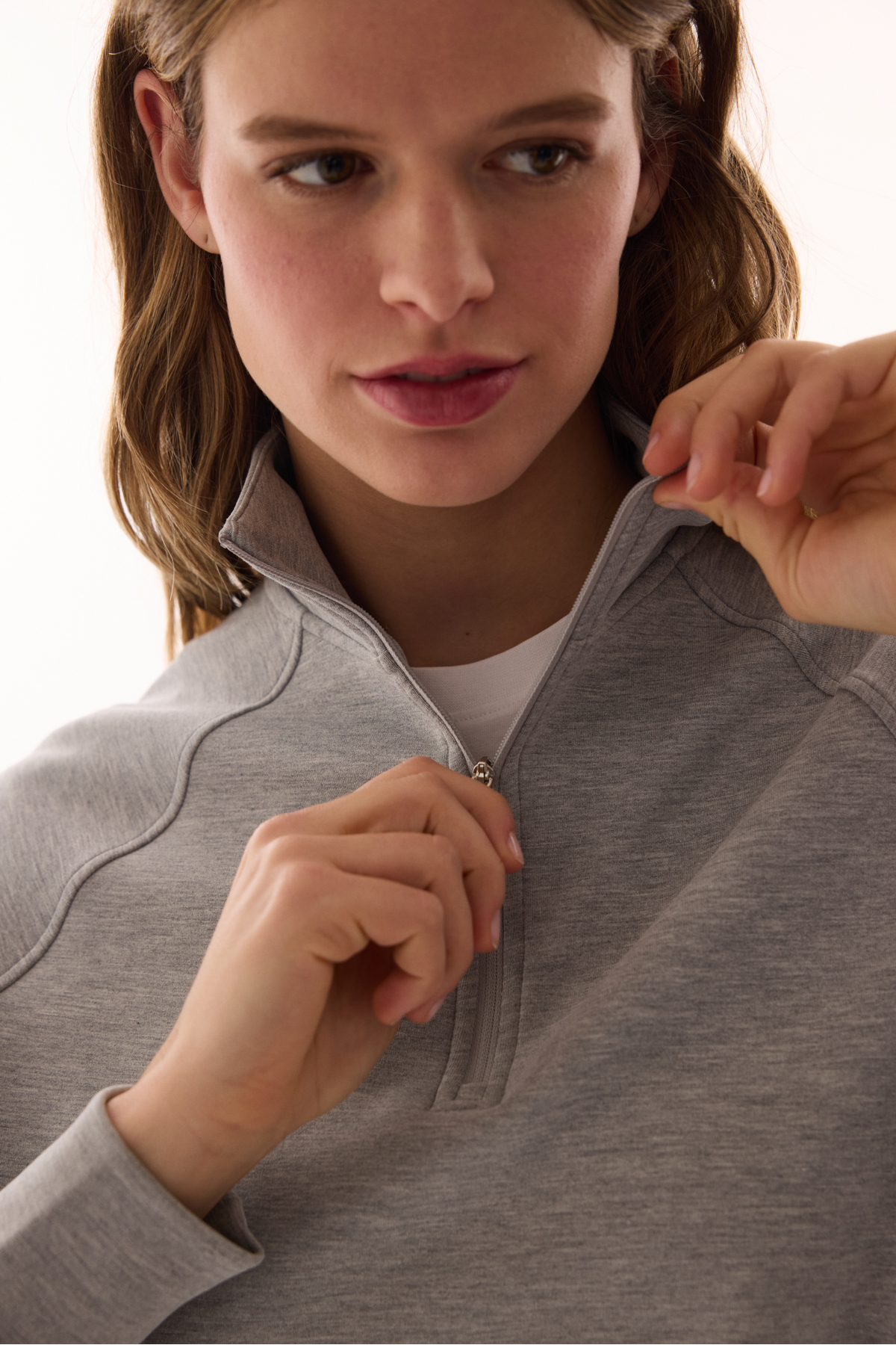 Penti  Gri Modal Yarım Fermuarlı Sweatshirt - Görsel 3