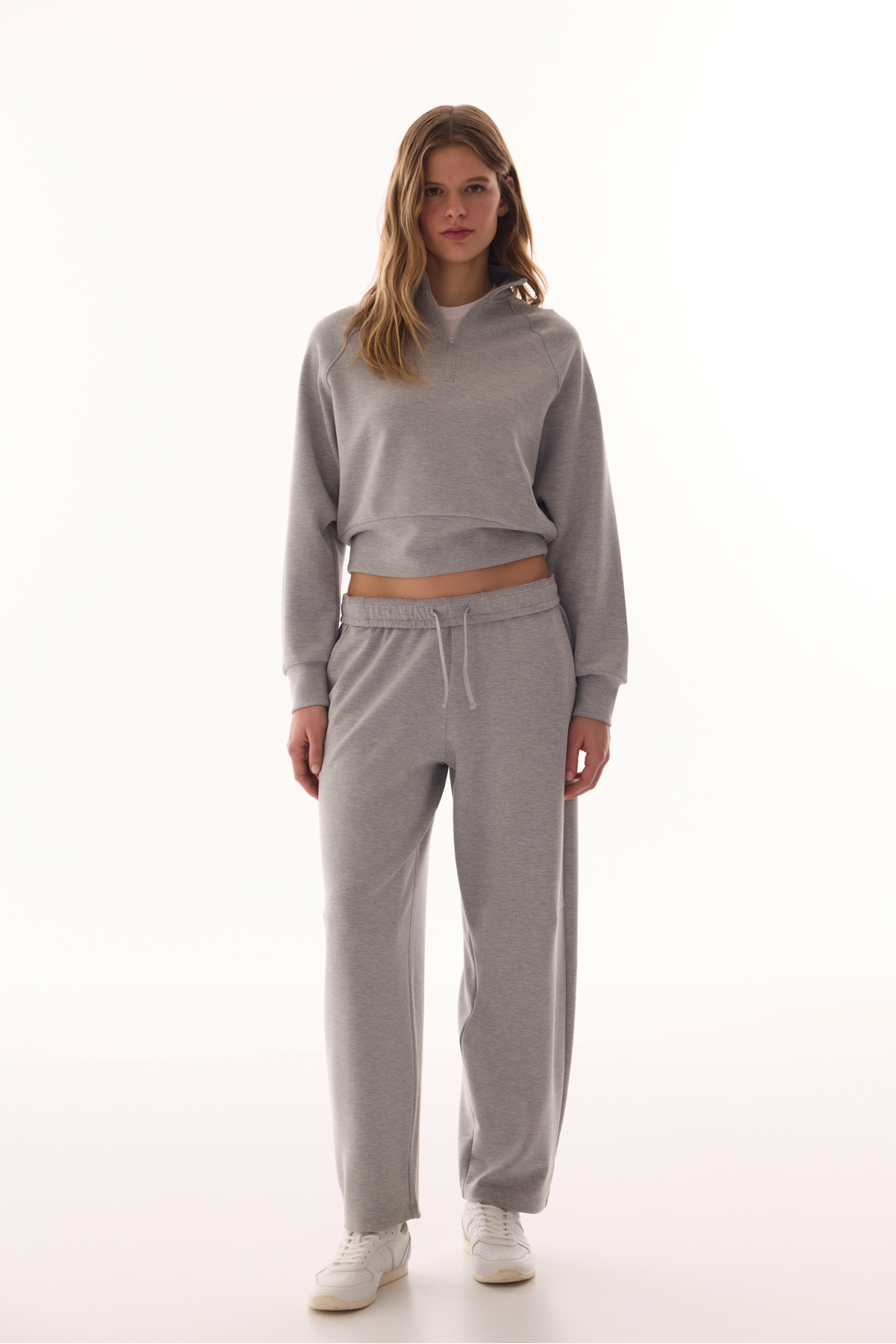 Penti  Gri Modal Yarım Fermuarlı Sweatshirt - Görsel 6