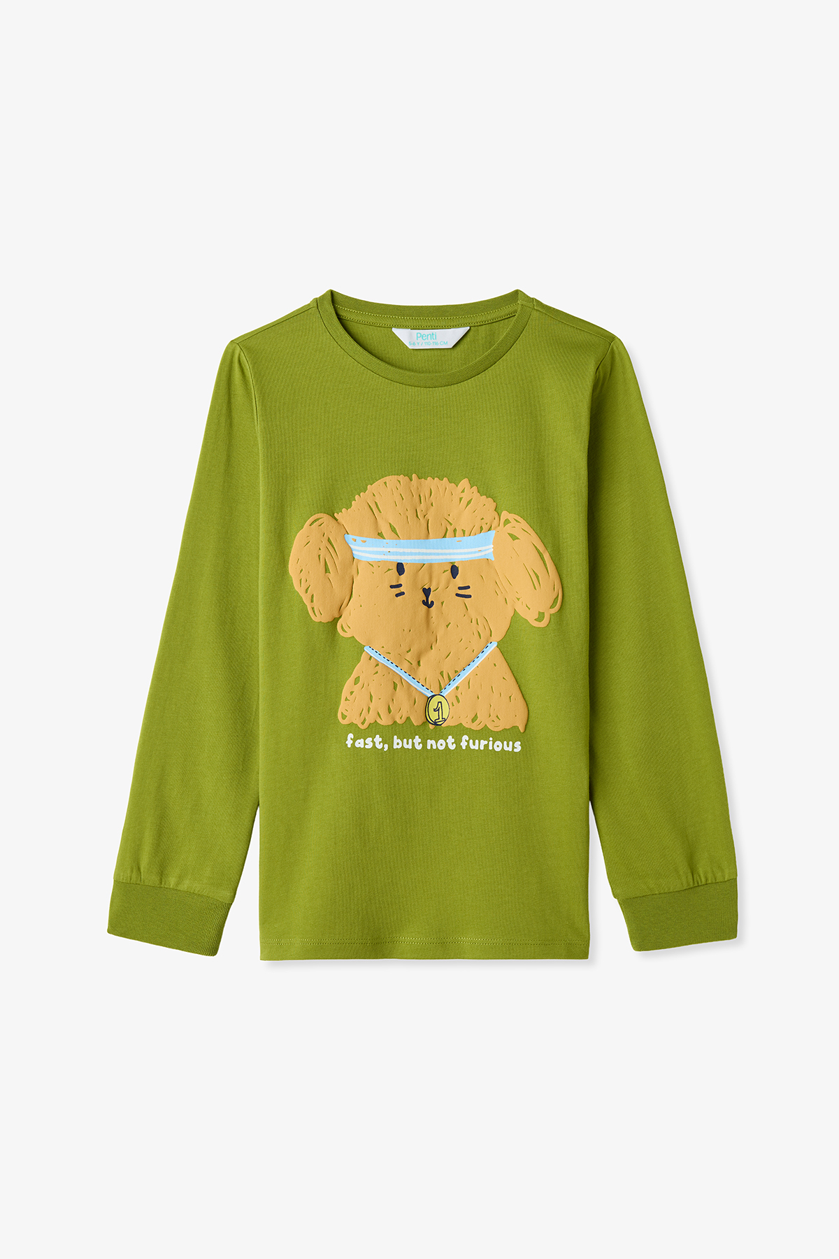 Penti Yağ Yeşili Erkek Çocuk Runner Dog Uzun Kollu Pamuklu 2'li Pijama Takımı fotoğrafı 5 (önizleme)