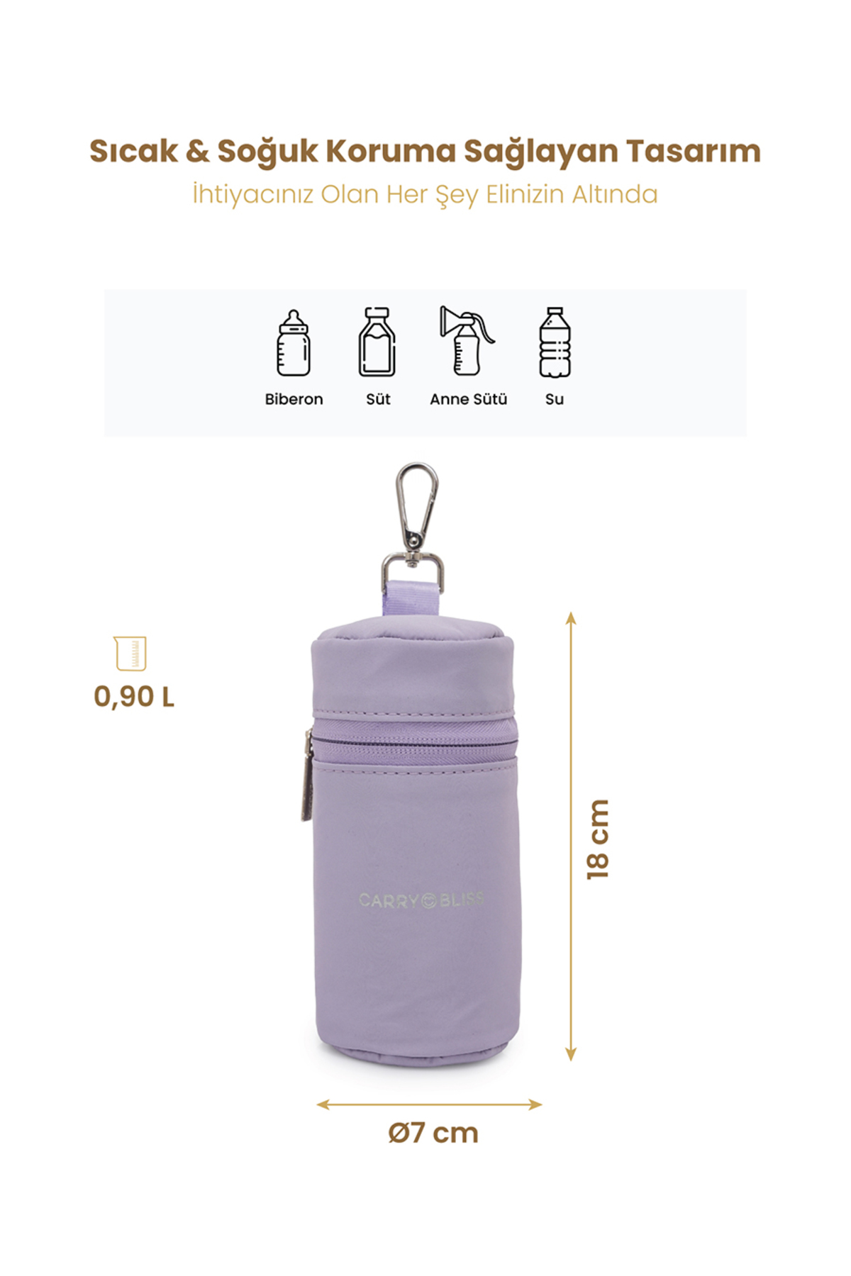carry bliss MilkMate Isı Yalıtımlı Termal Biberon ve Anne Sütü Taşıma Çantası fotoğrafı 3 (önizleme)