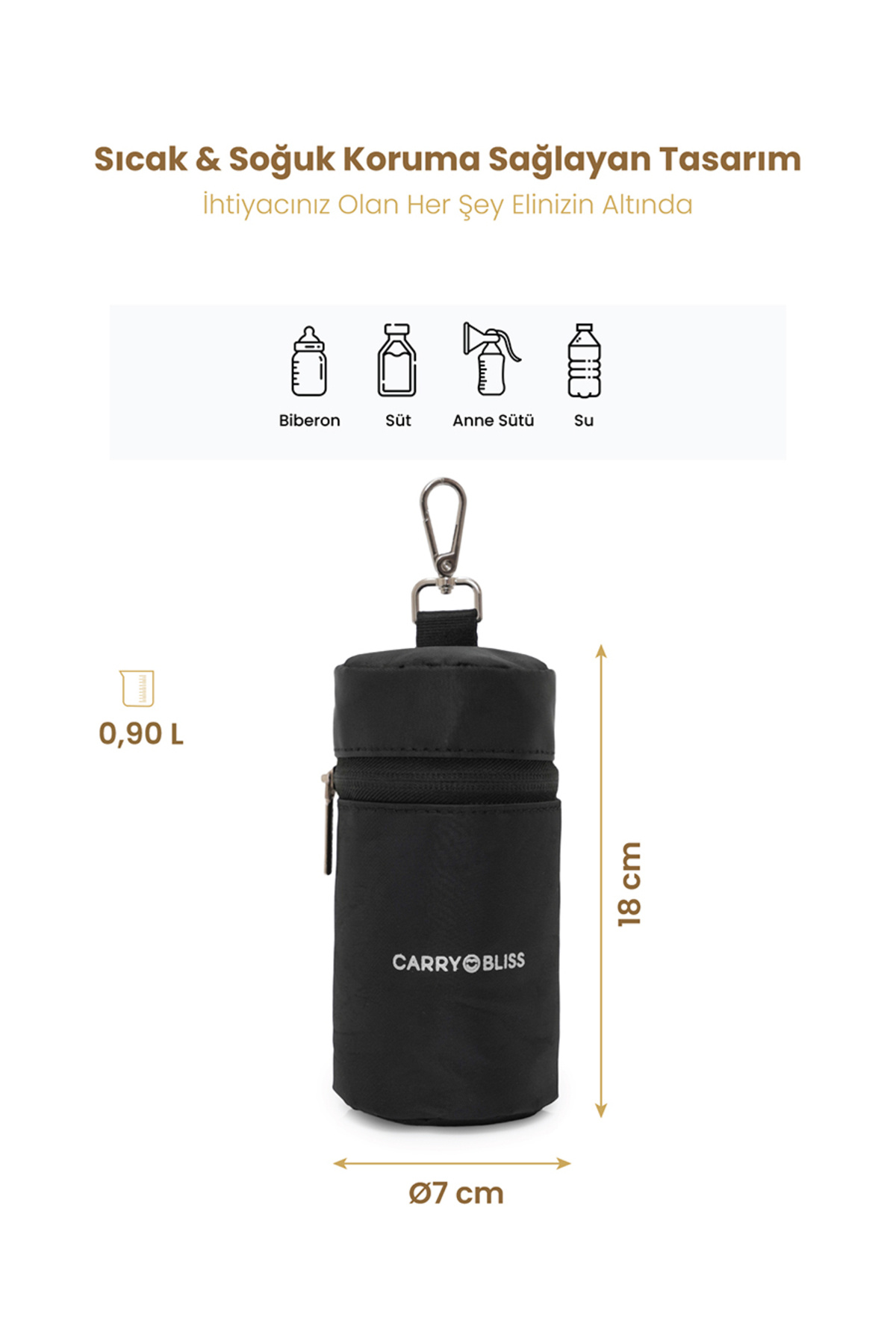 carry bliss MilkMate Isı Yalıtımlı Termal Biberon ve Anne Sütü Taşıma Çantası fotoğrafı 3 (önizleme)