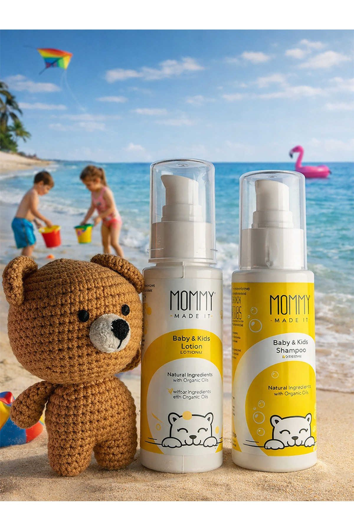 Mommy Made It Tatil Seti ( 75 ml Saç ve Vücut Şampuanı - 75 ml Vücut Losyonu) fotoğrafı 3 (önizleme)