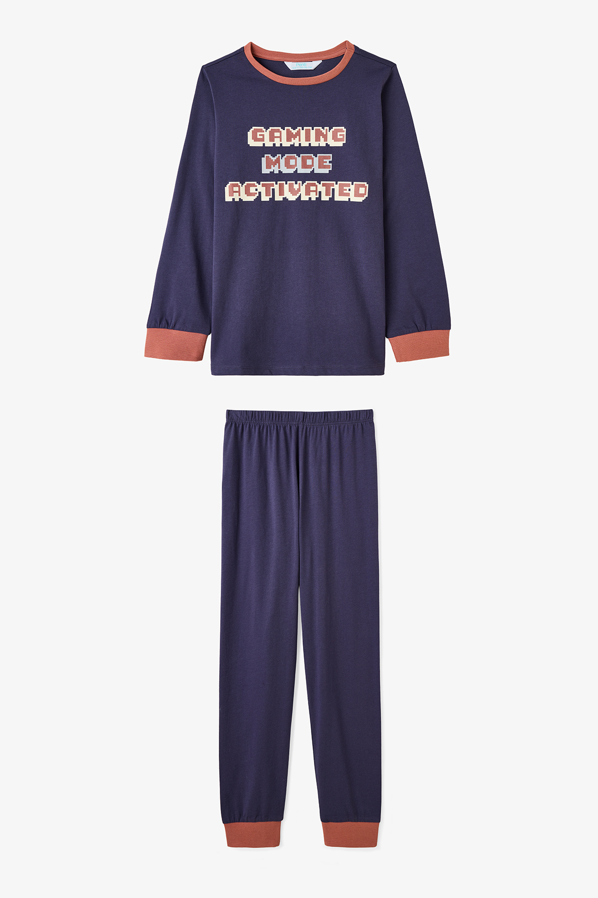 Penti Erkek Çocuk Gaming Baskılı Uzun Kollu Pamuklu 2'li Pijama Takımı fotoğrafı 6 (önizleme)
