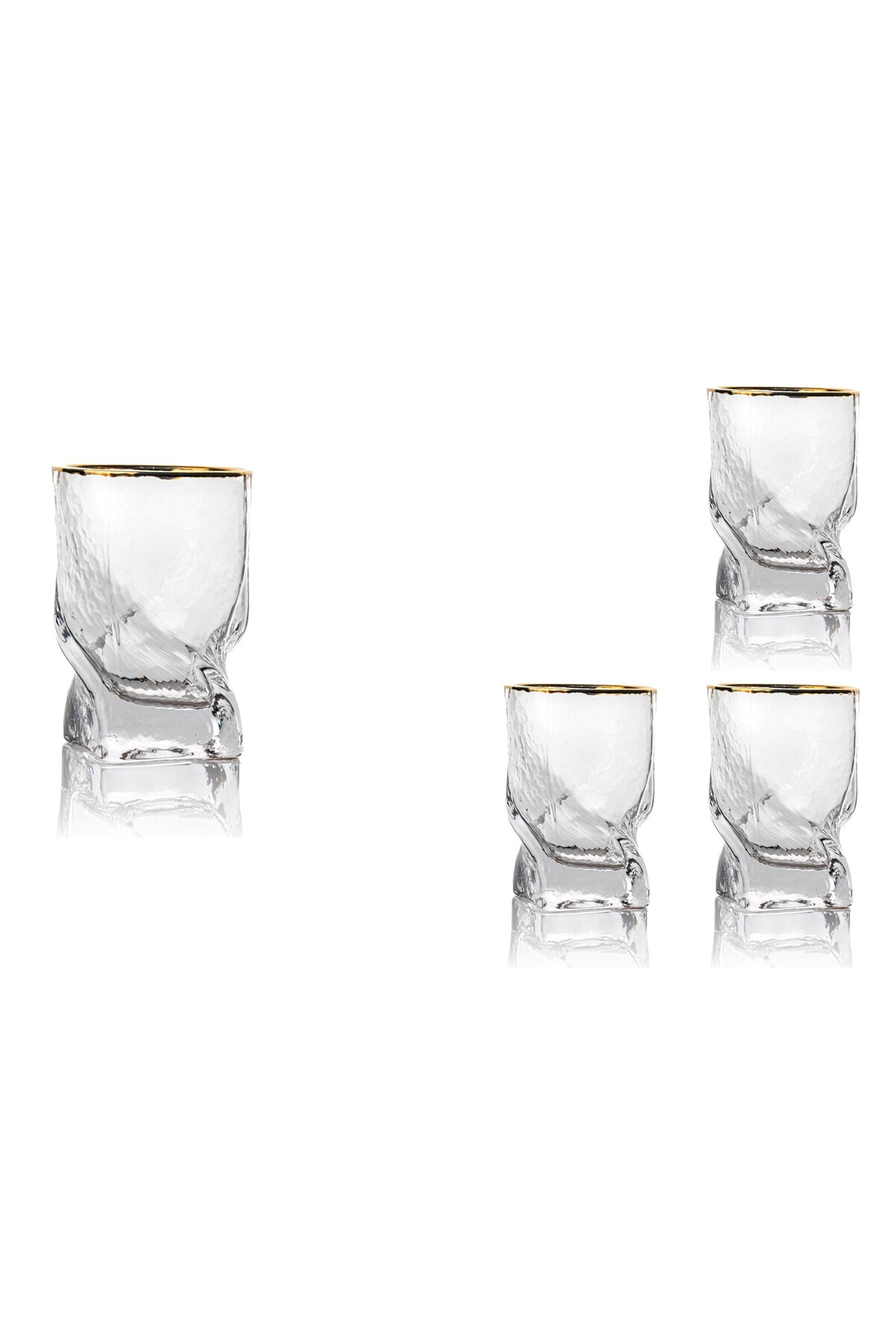 Twist Gold 4-Piece Soft Drink Glass 280ml P387.117105
