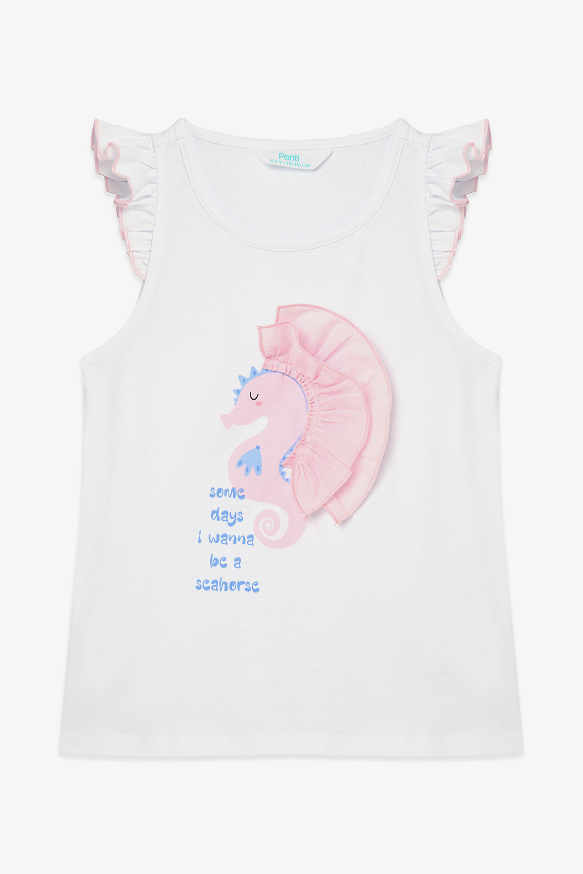 Penti Kız Çocuk Seahorse Pamuklu Pijama Takımı fotoğrafı 3 (önizleme)