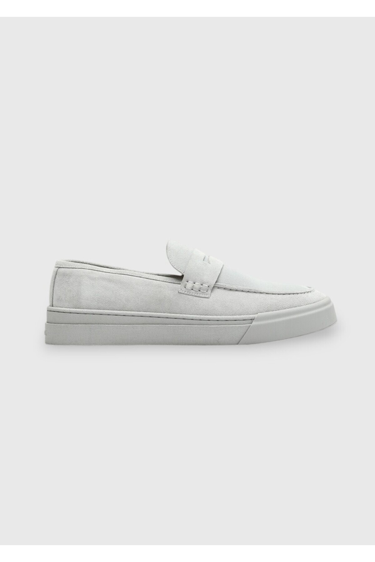 Ramsey Açık Gri Süet Casual Loafer