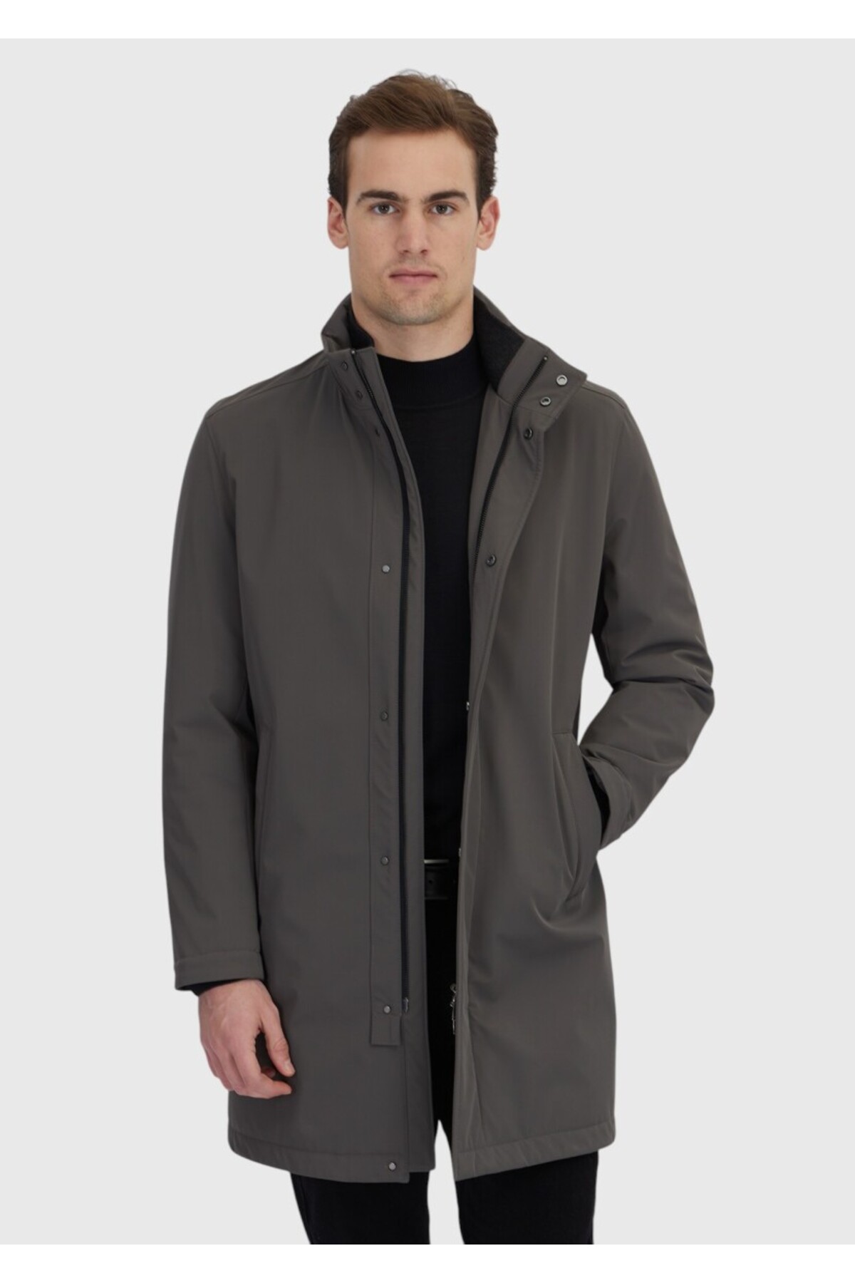 Ramsey  Kahverengi Regular Fit Dik Yaka Casual Dokuma Kaban