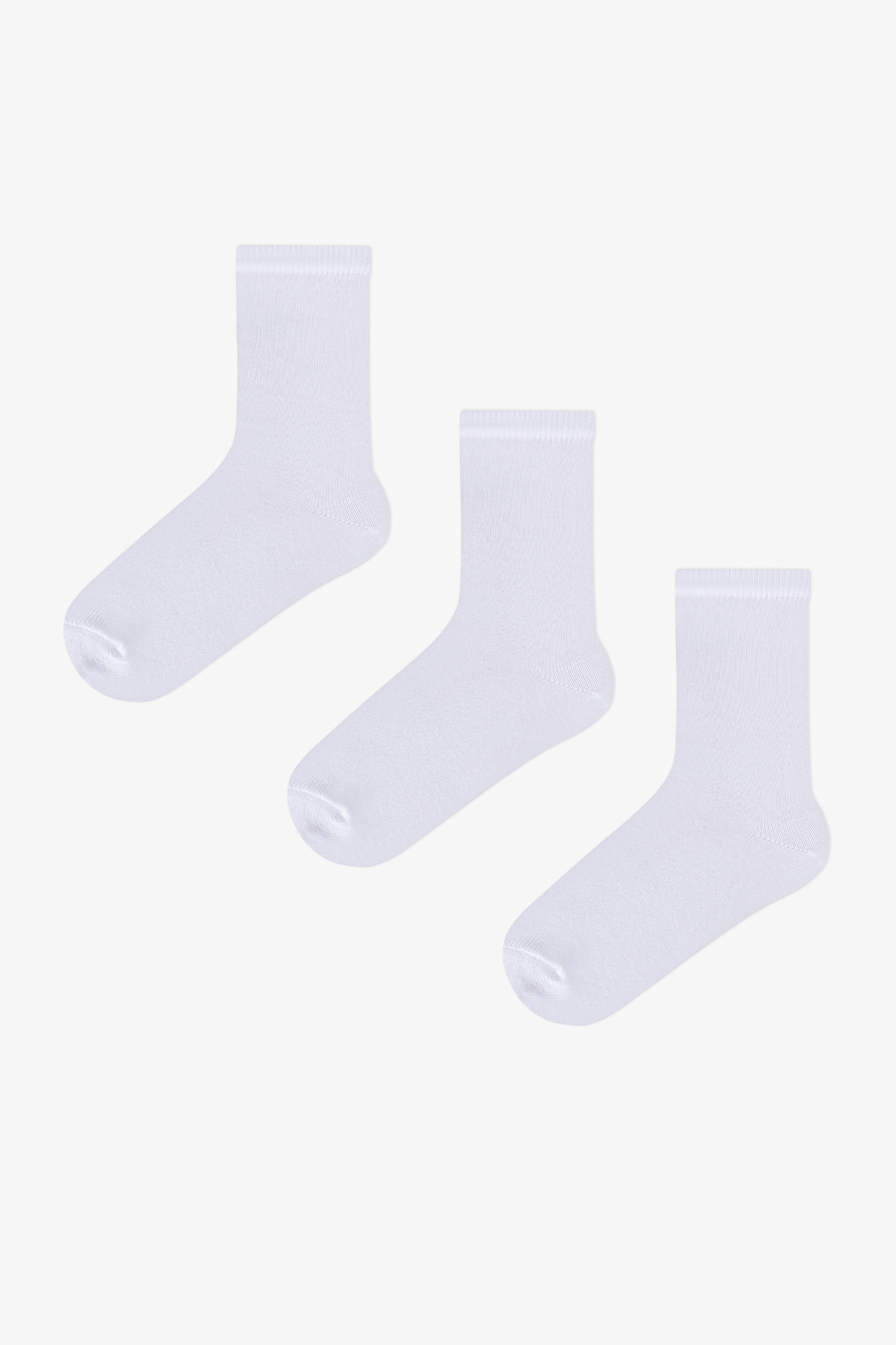 Penti Kız Çocuk Unisex Beyaz Basic 3 lü Soket Çorap Set fotoğrafı 2 (önizleme)