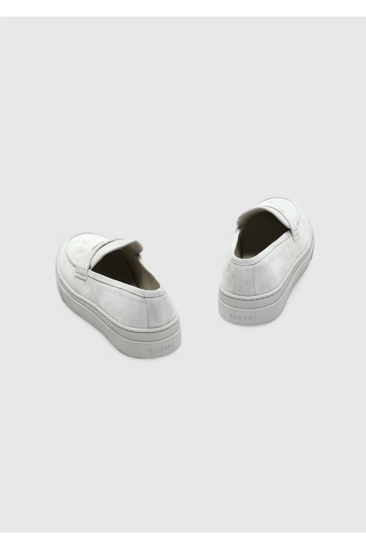 Ramsey Açık Gri Süet Casual Loafer görsel 5