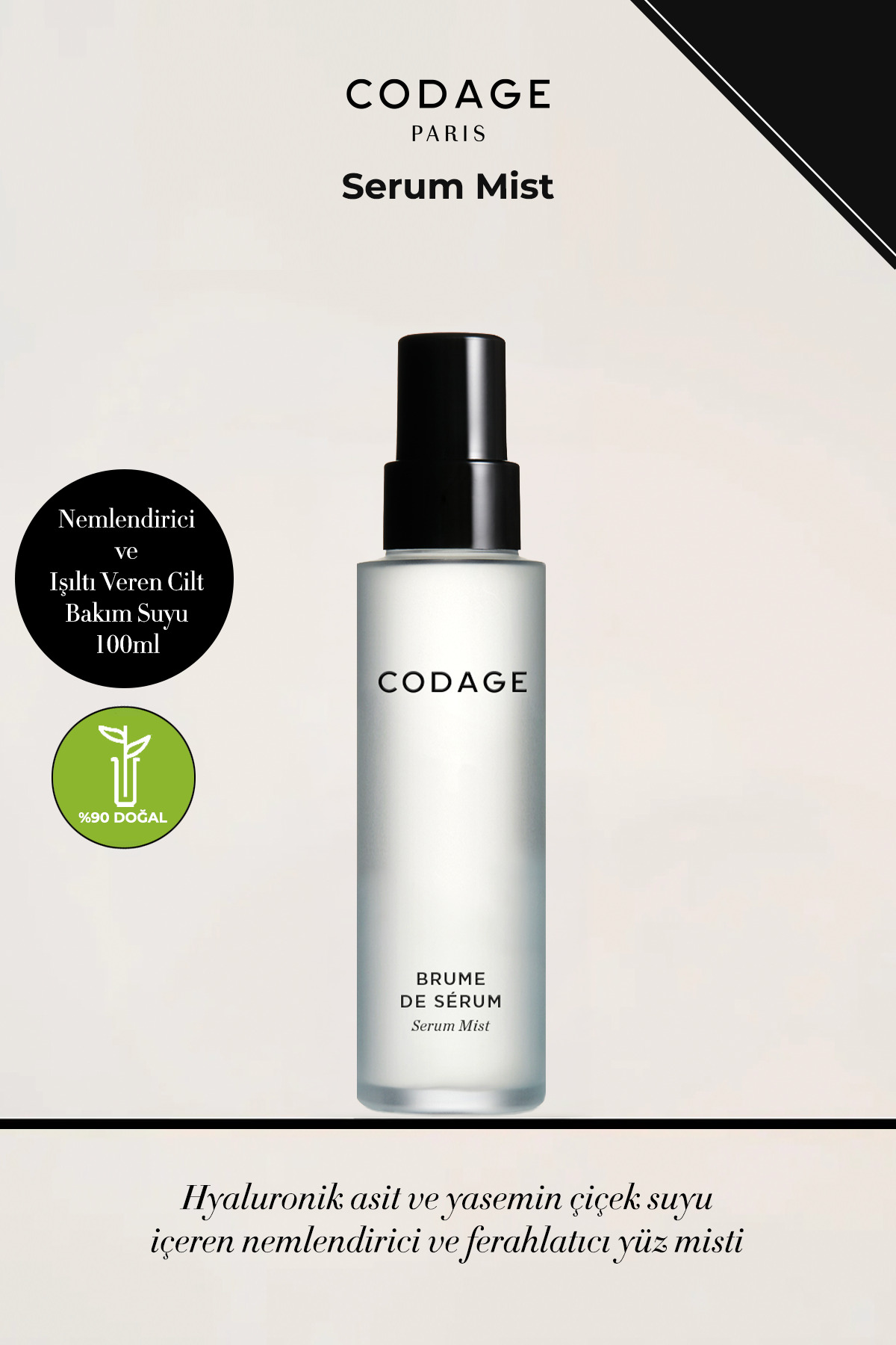 CODAGE PARIS Serum Mist - Nemlendirici ve Işıltı Veren Cilt Bakım