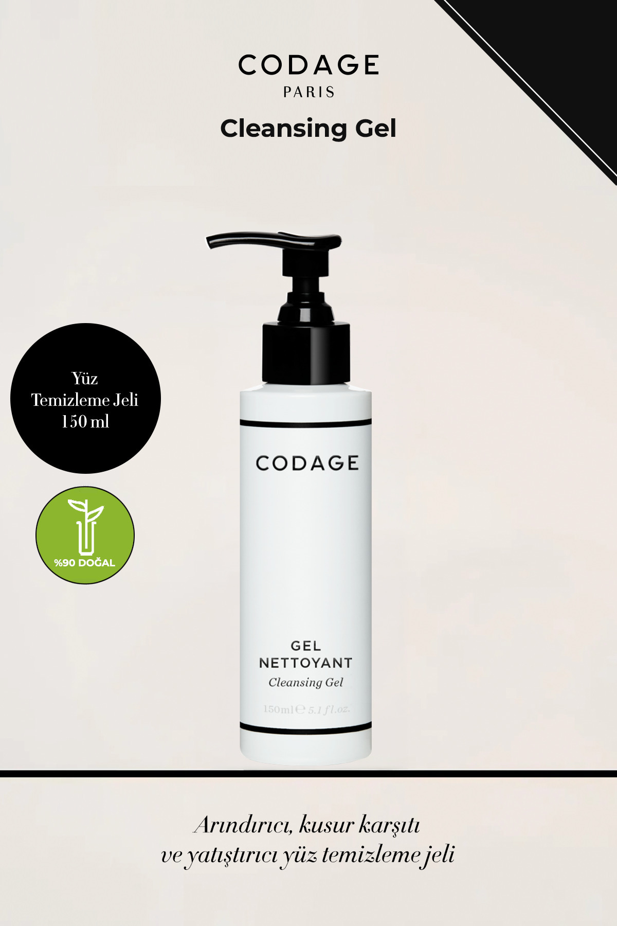 CODAGE PARIS Cleansing Gel - Yüz Temizleme Jeli 150 ml - Fiyatı