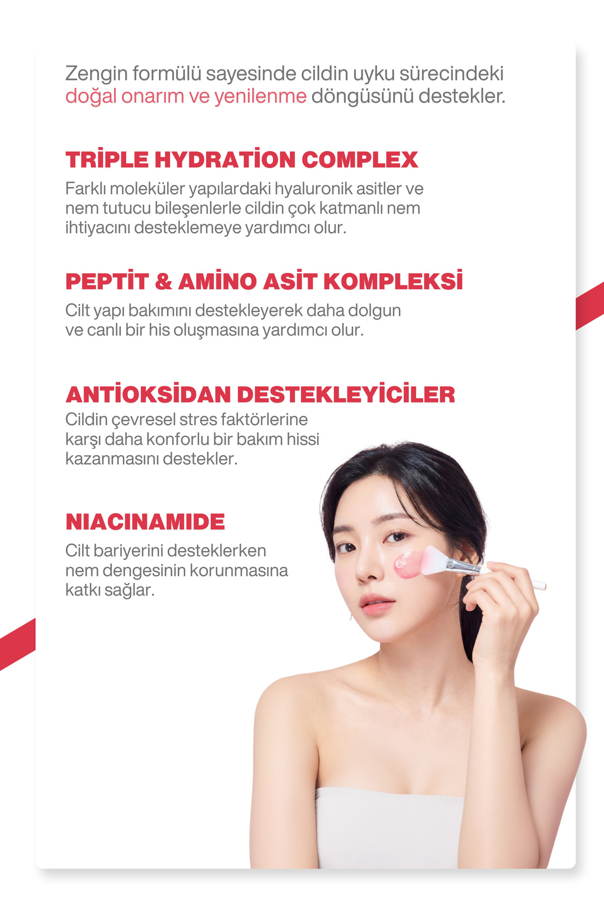Leke Karşıtı | Aydınlatıcı | Onarıcı| Astaxanthin içeren Soyulabilen Gece Maskesi | 80ml — 8809886482854 — تصویر 4 از 5