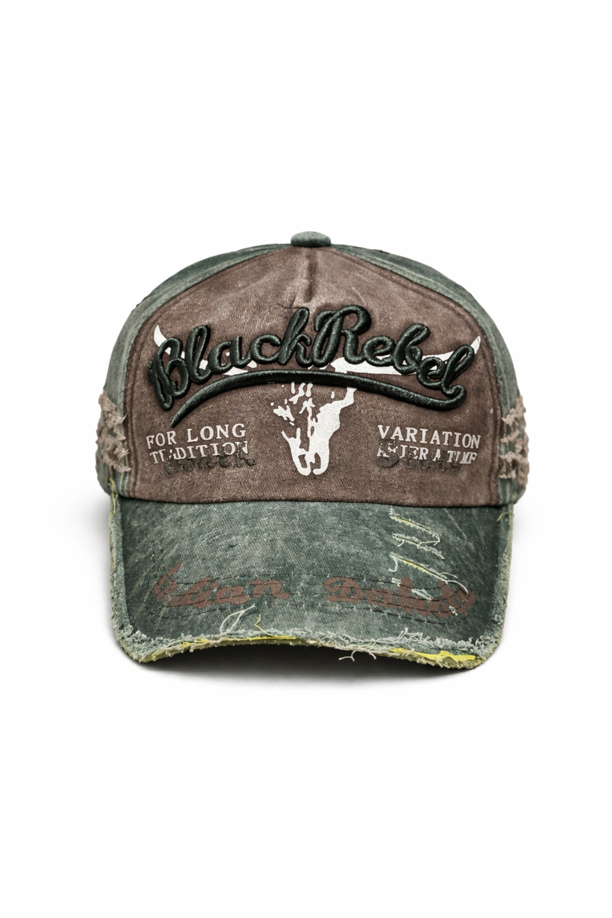 ZERAMİNE  Eskitme Vintage Retro Cap Şapka Pamuklu