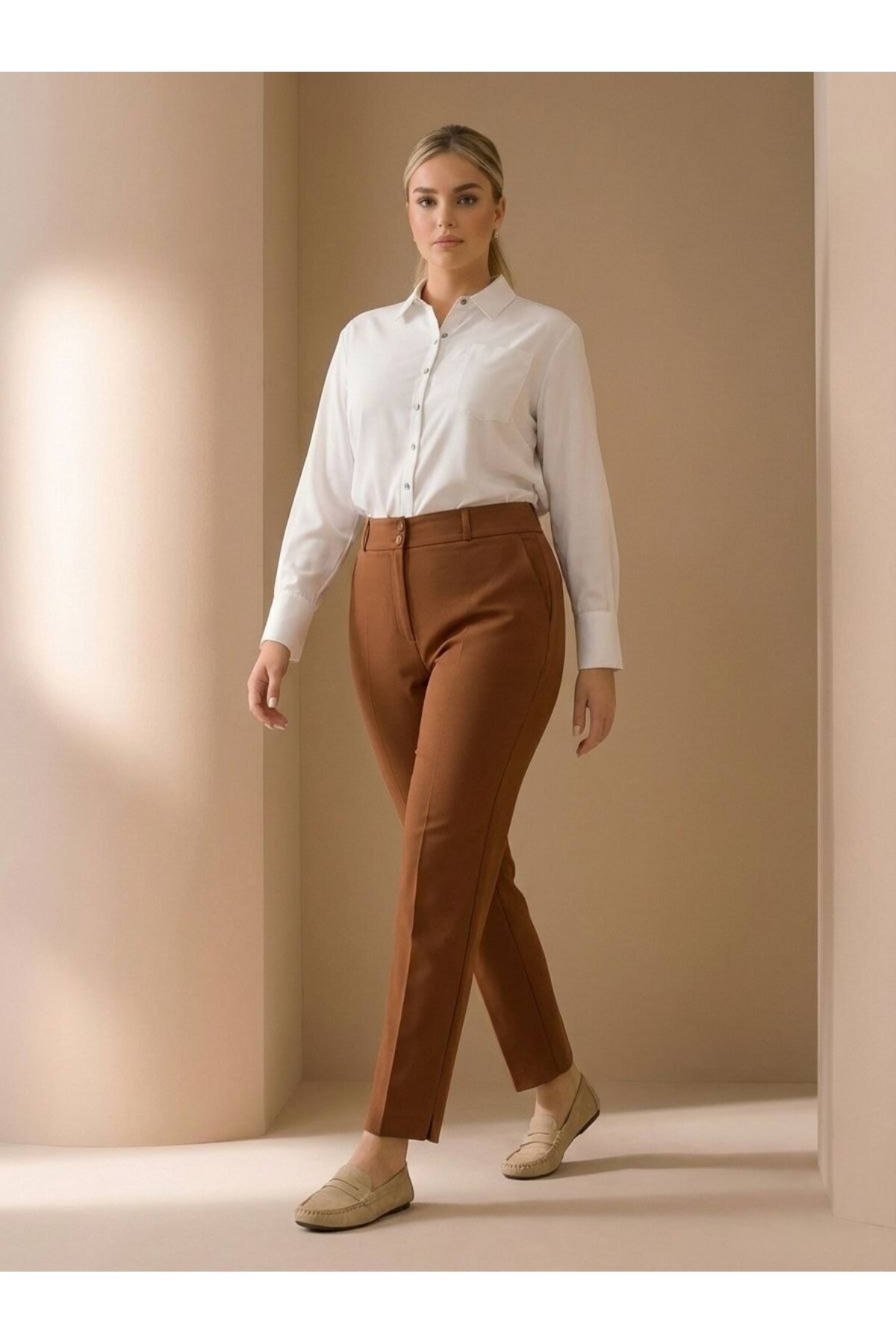 Hanezza  Şıklığı Ve Rahatlığı Bir Arada Sunan Büyük Beden Pantolon