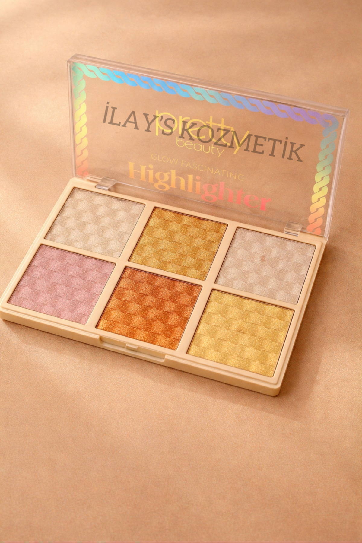 Pretty Beauty Highlighter Palet, Işıltılı, 6 Renk İlay’s Kozmetik - Fiyatı, Yorumları