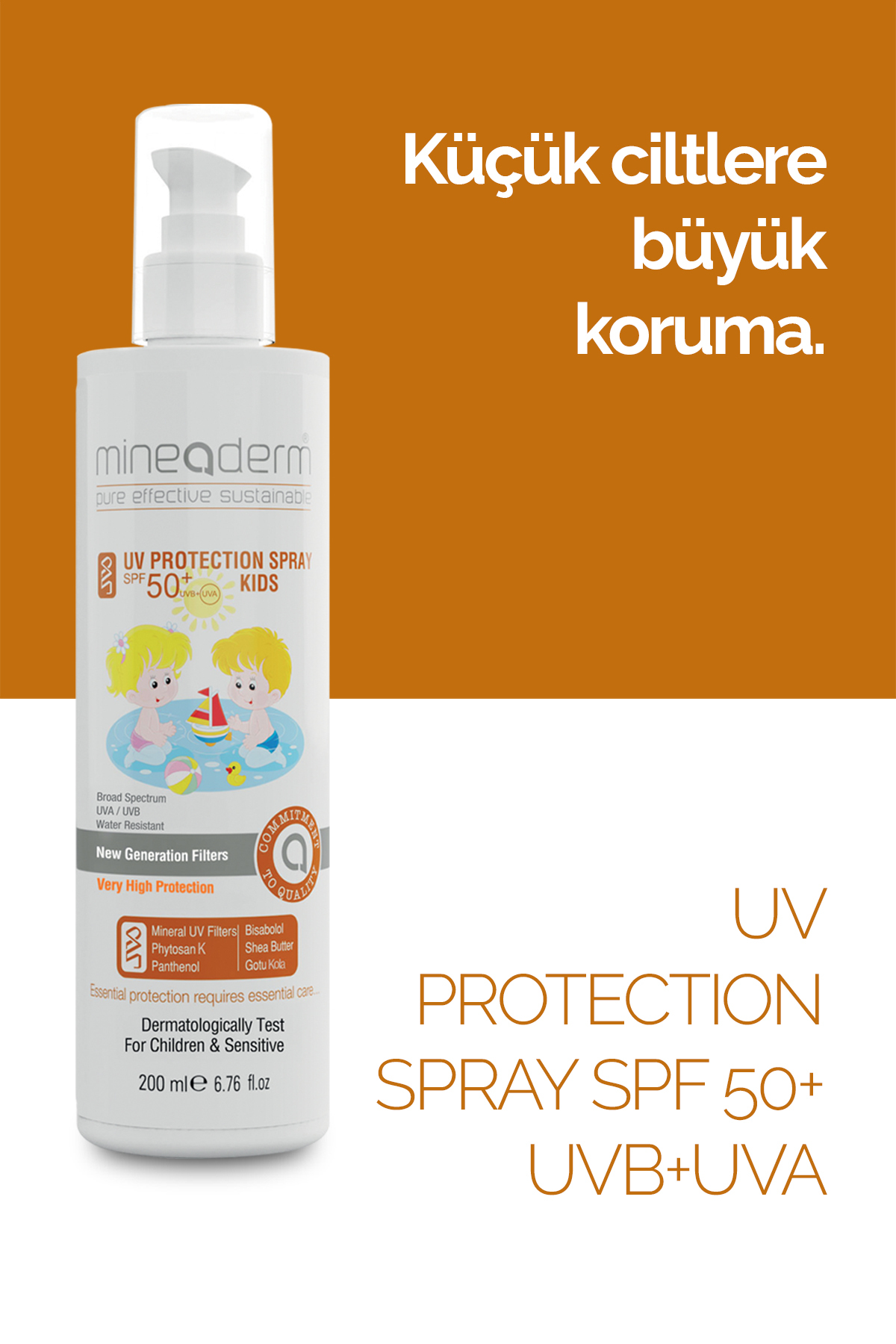Mineral Filtre Içeren Pediatrik Güneş Bakım Kremi/uv Protection&hydration Kıds Spray Spf50+ — 3492 — تصویر 3 از 6