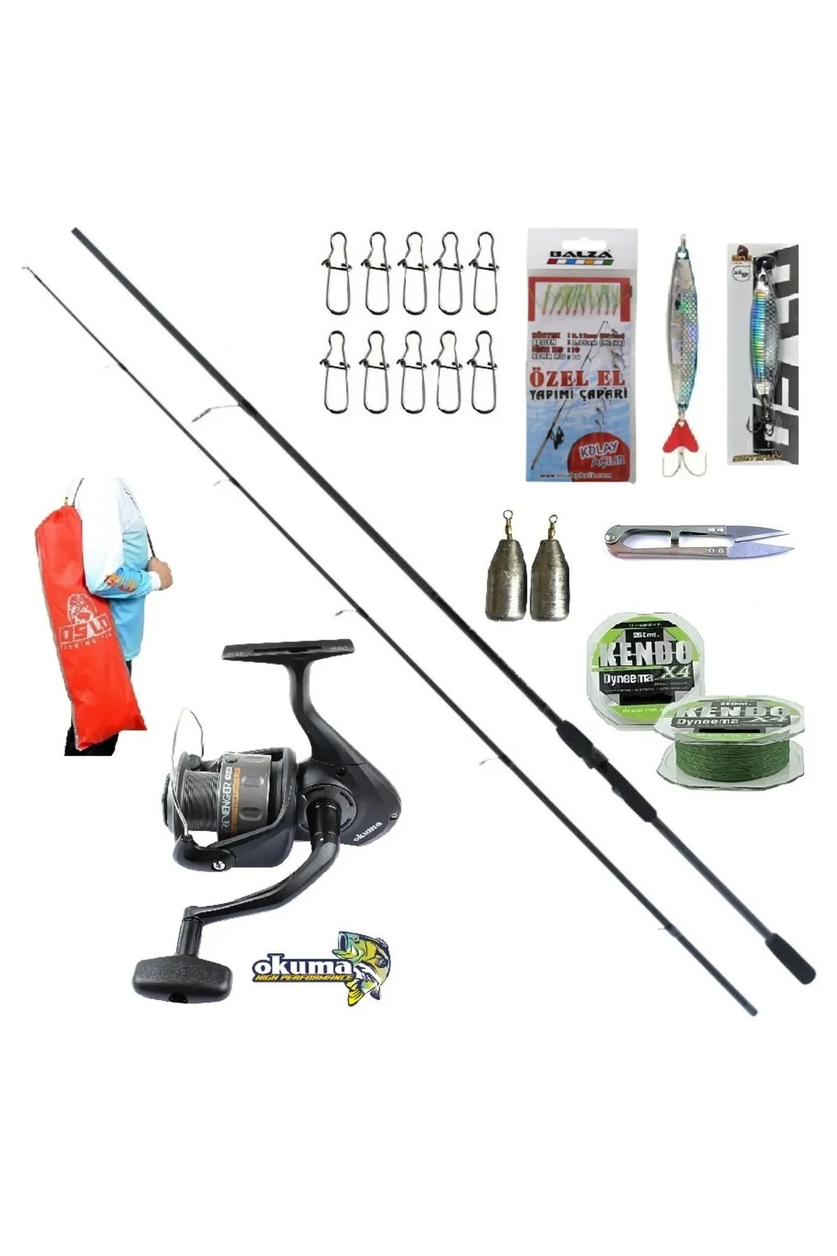 Okuma Revenger Rv-40 Remixon Double Black 270cm 20-40gr Spin Olta