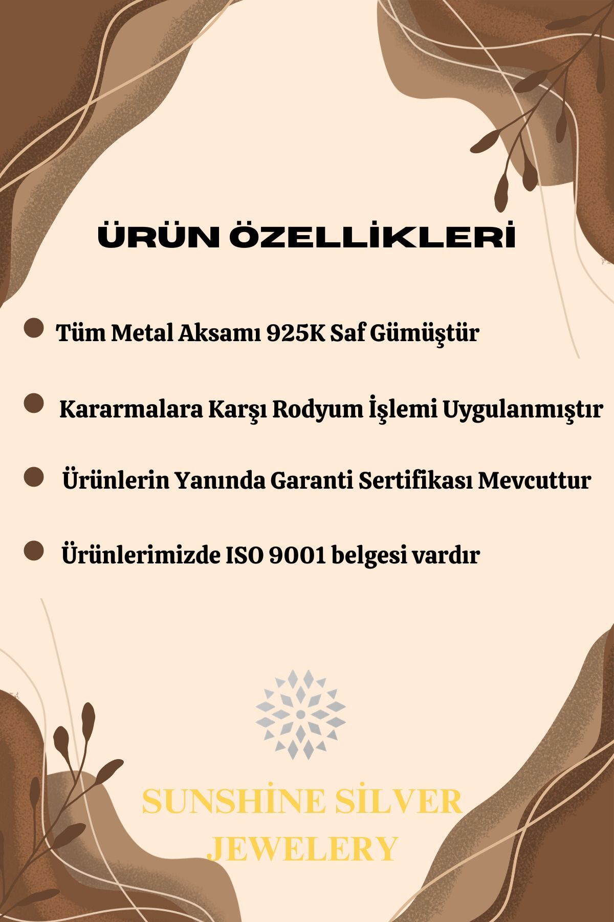 SUNSHINE 925 Ayar Gold Kaplamalı Minimal Ay Yıldız Gümüş Kolye görsel 2