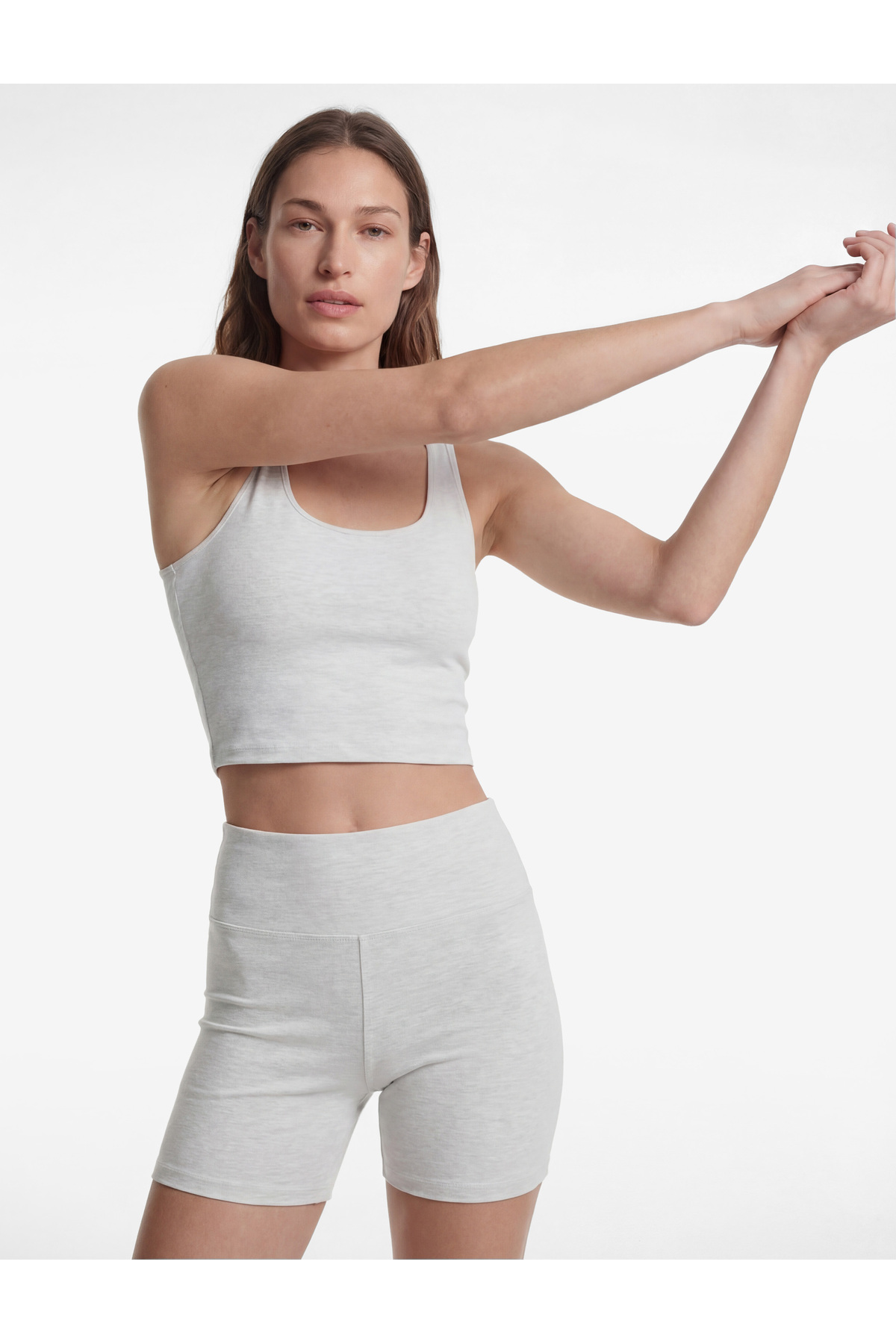 Koton Yüksek Bel Slim Fit Spor Biker Tayt görsel 2