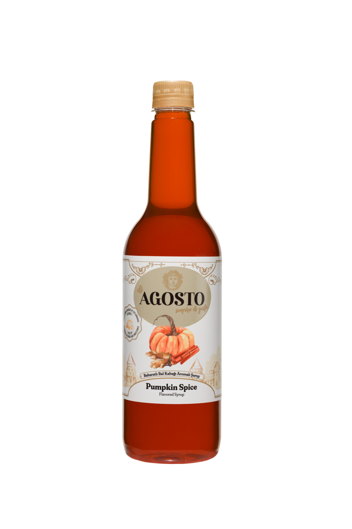 AGOSTO Baharatlı Bal Kabağı (Pumpkin Spice) Şurup 750 ml-Kahve