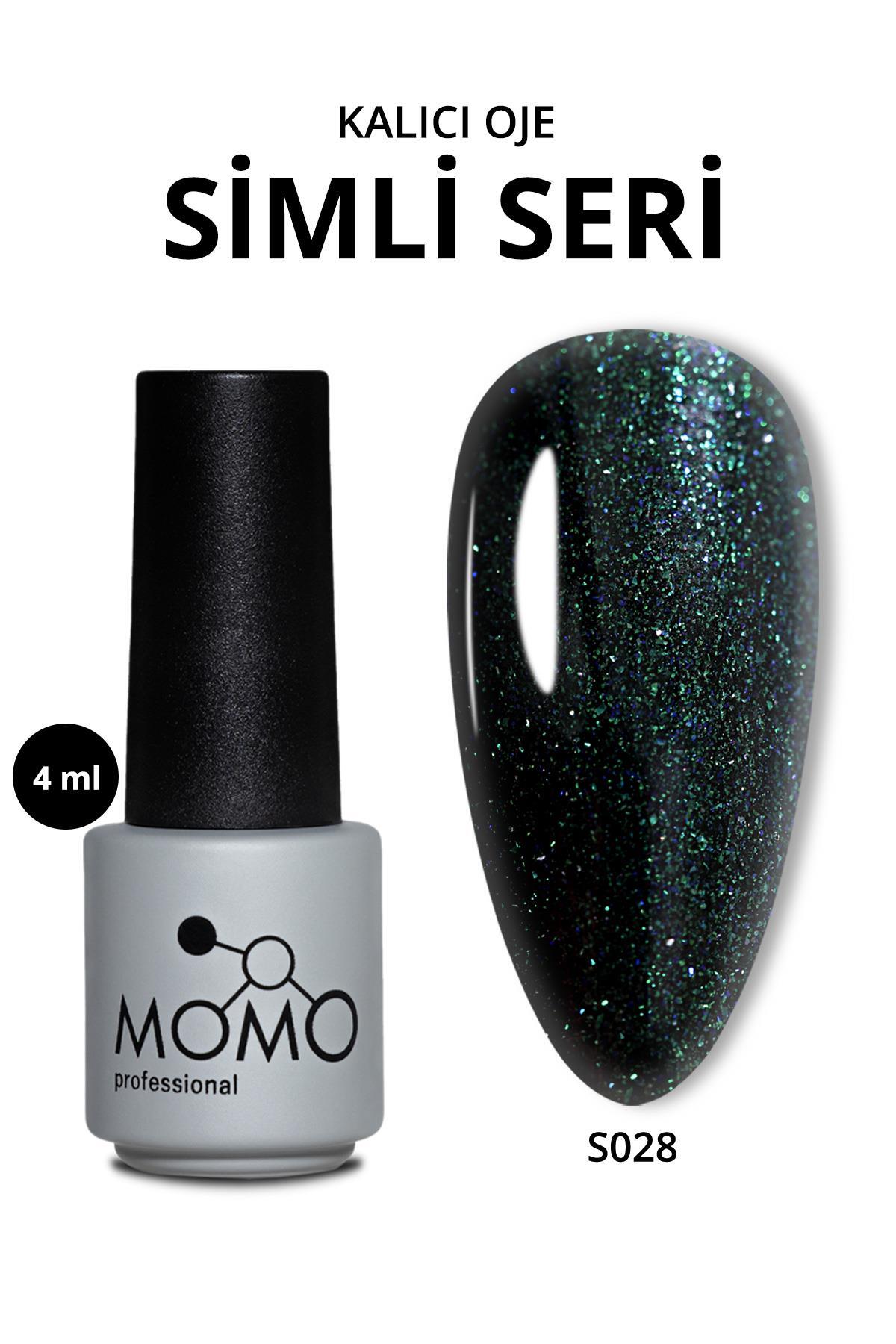 MOMO professional Kalıcı Oje S028, Parıltılı Zümrüt Yeşili, 4 ml — سبز 8860101A01S01S016