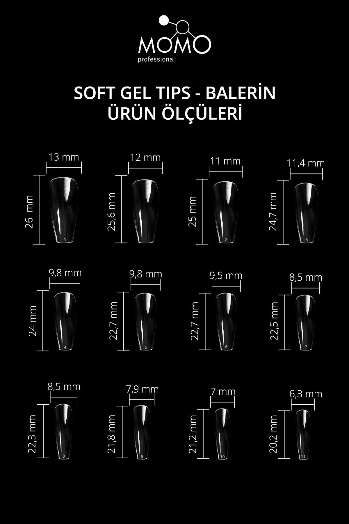 Tırnak Soft Gel Tips 120 Ad. (Balerin) — 8860102B06T07RK00 — تصویر 3 از 6