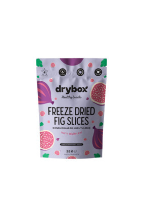 DRYBOX İncir Cipsi 28g – İlave Şekersiz Dondurularak Kurutulmuş %100 Meyve