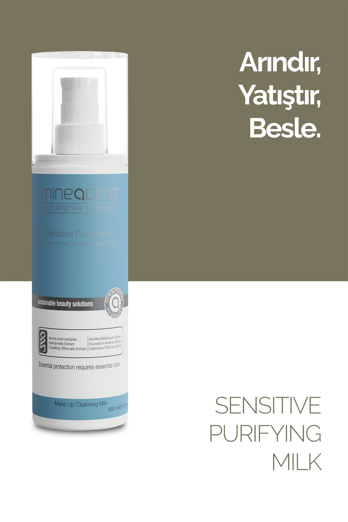 Hassas Ciltler İçin Temizleme Sütü / Sensitive Purifying Milk — 8680525350082 — تصویر 4 از 7