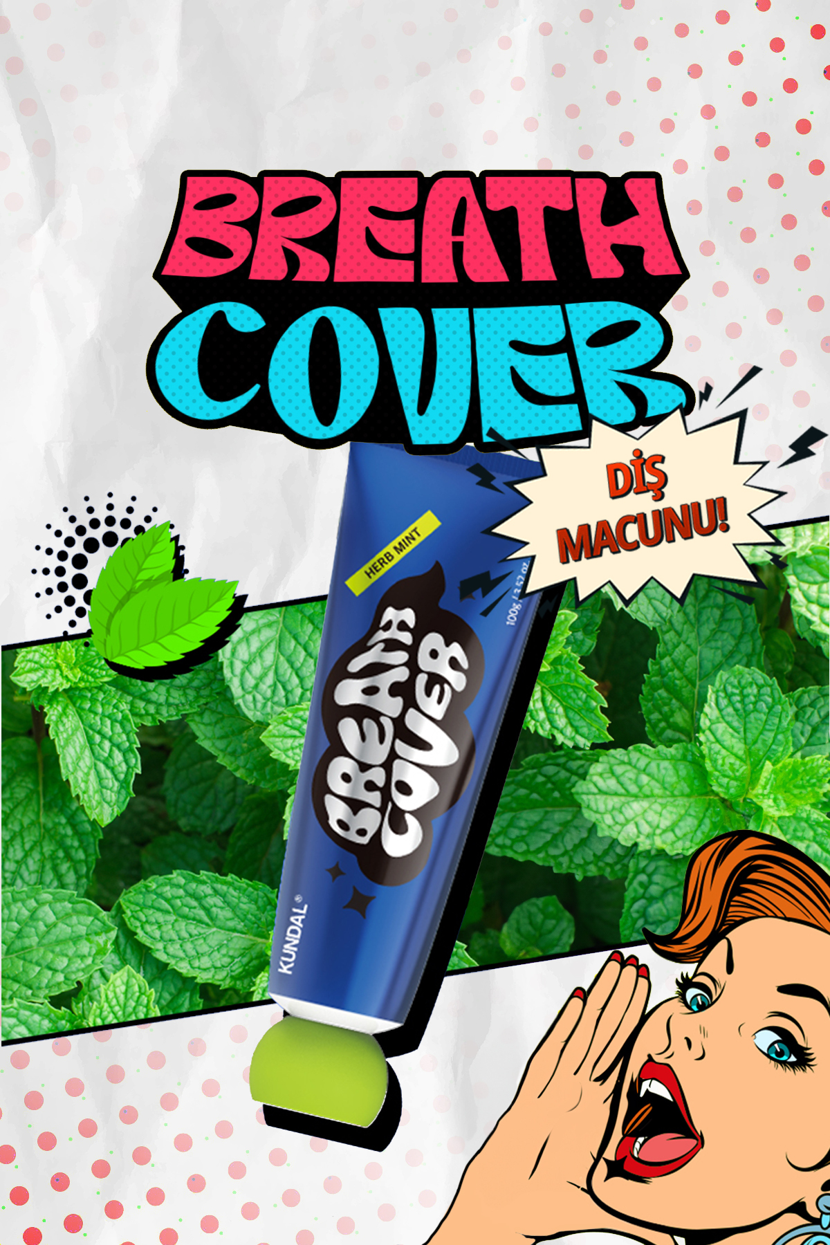 Kundal Çürüklere ve Ağız Kokusuna Karşı Etkili Diş Macunu Deep Breath Cover Toothpaste (Herb Mint) - Fiyatı, Yorumları