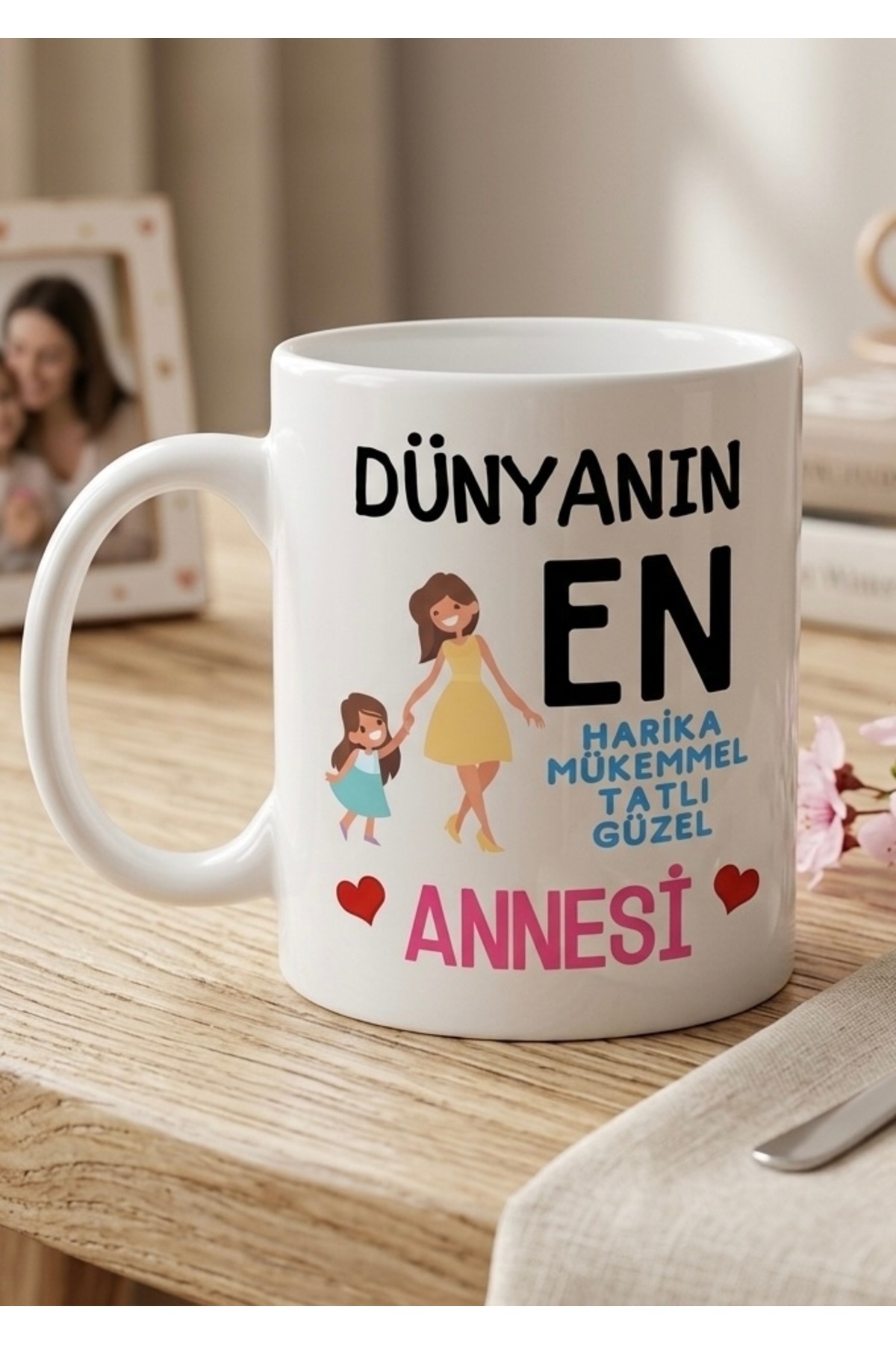 Custom Design Printed Mug with Mother's Theme Letter Mother's Day Gift-Coffee Cup